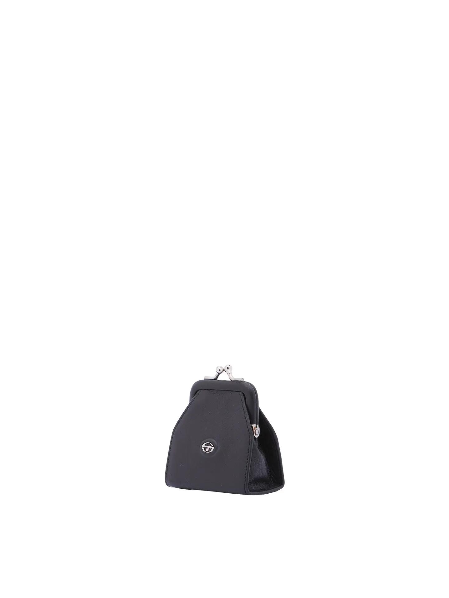 Portefeuille femme Sergio Tacchini cuir véritable noir 2/5