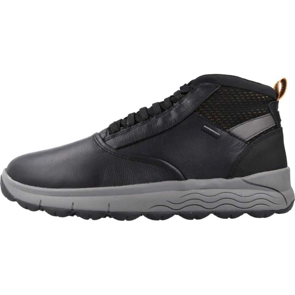 Zapatillas hombre marcha cuero y textil U SPHERICA 4X4 B ABX negras 2/5