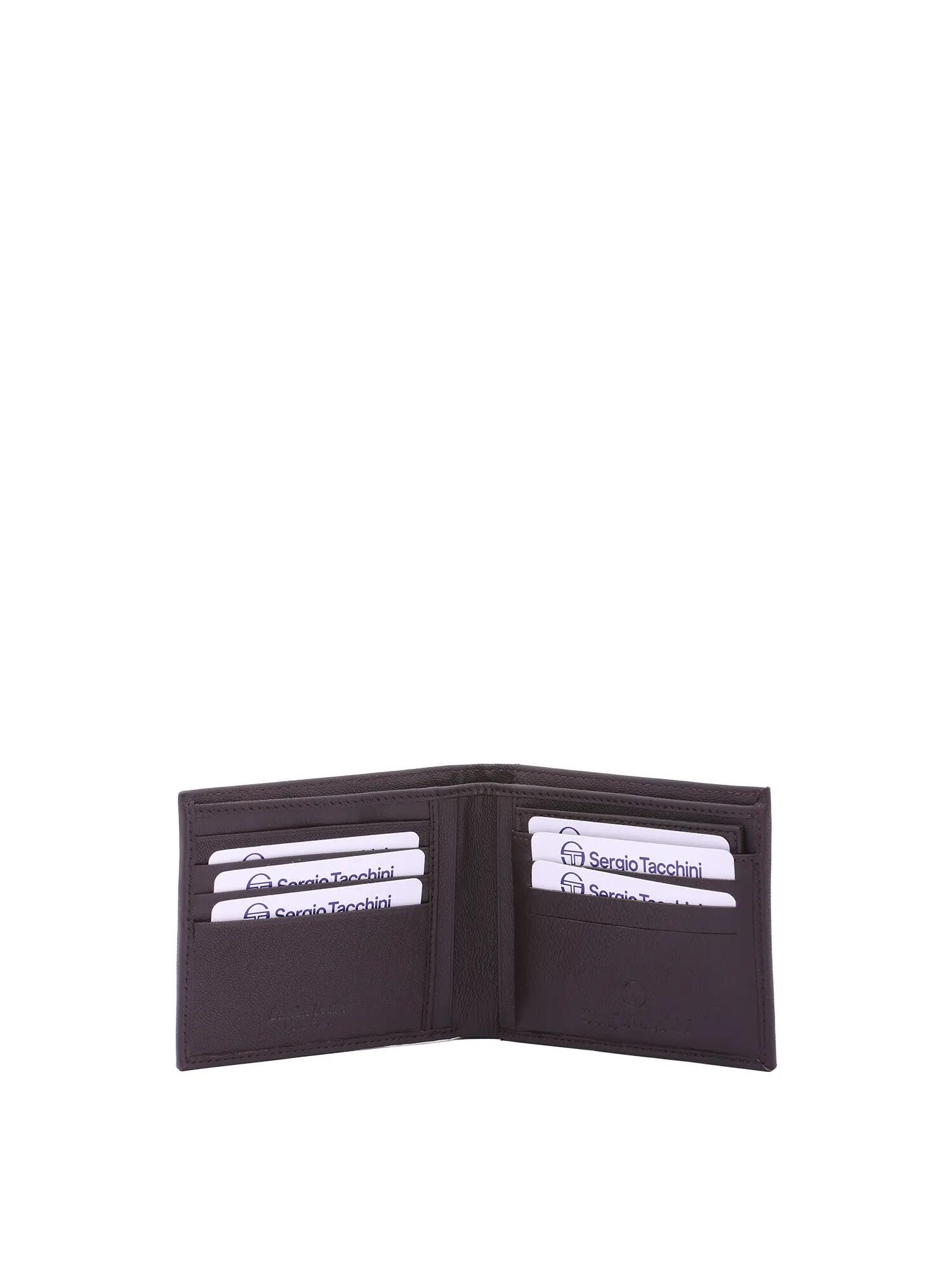 Portefeuille homme Sergio Tacchini cuir véritable bleu noir marron 4/6