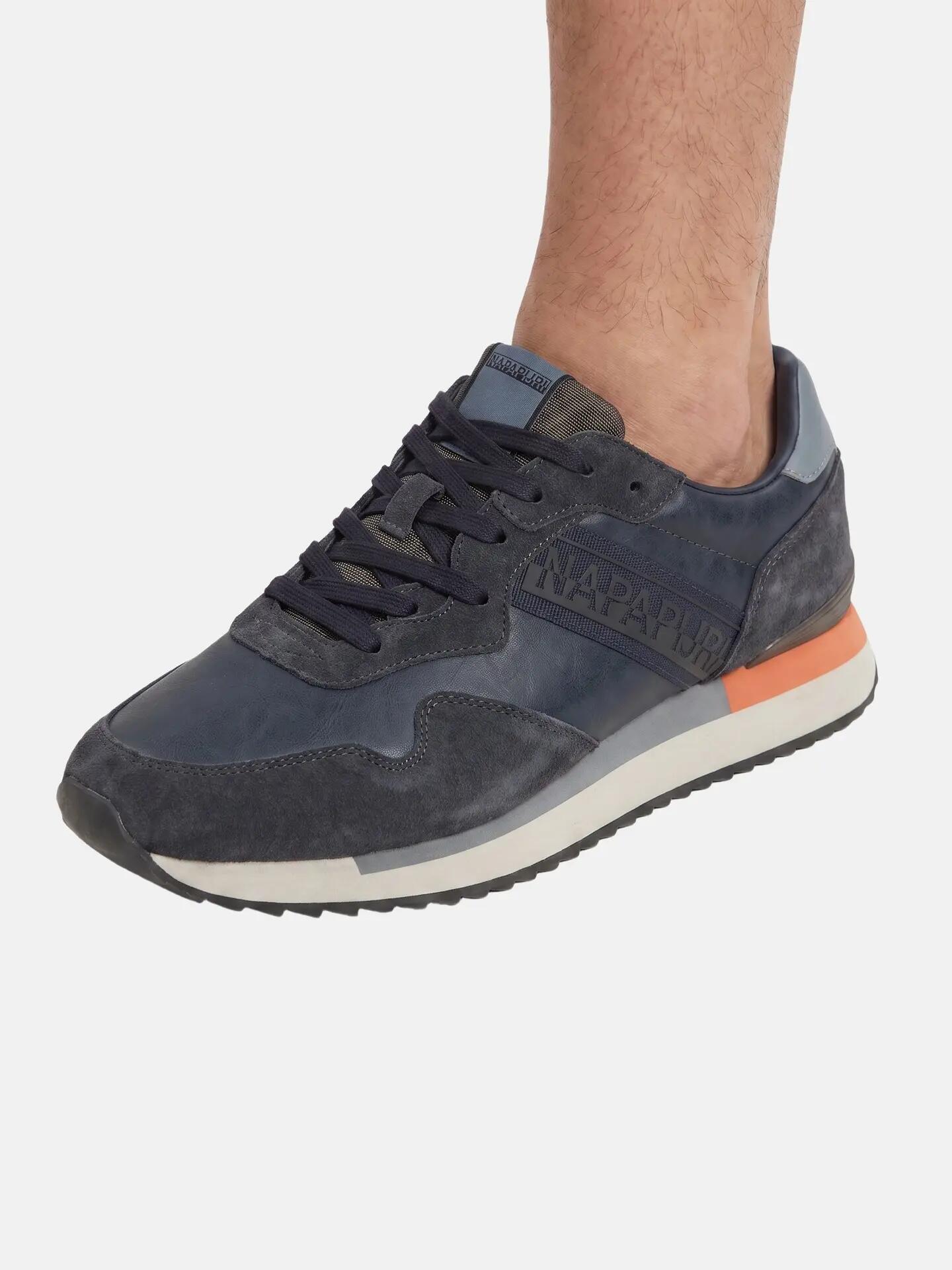 Adidași Napapijri bărbați maro piele cu șireturi platformă casual 6/6
