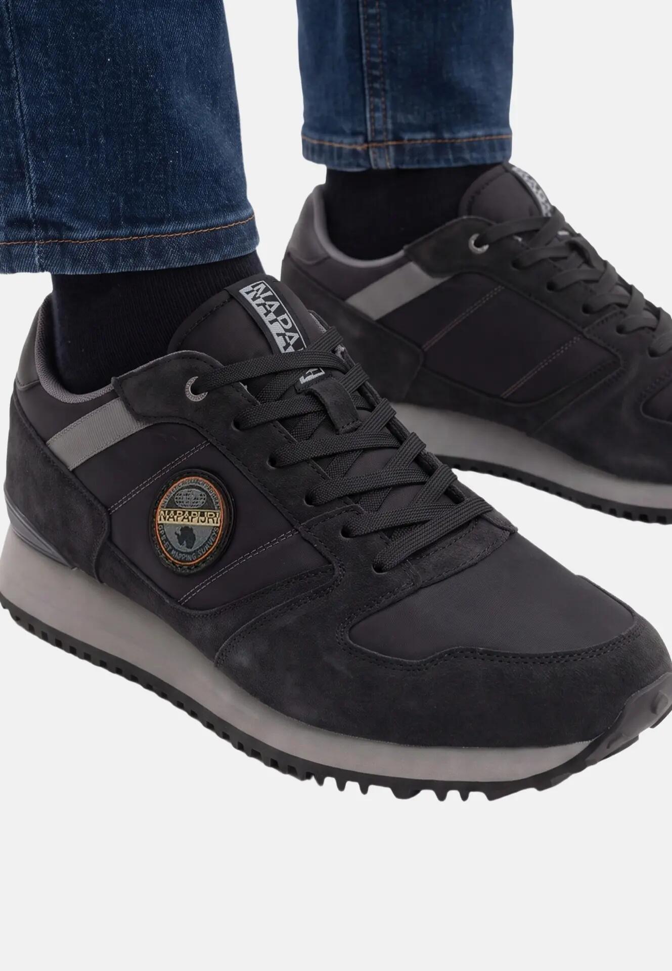 Sneakers Napapijri bărbați negru cu șireturi - Platform casual 6/6