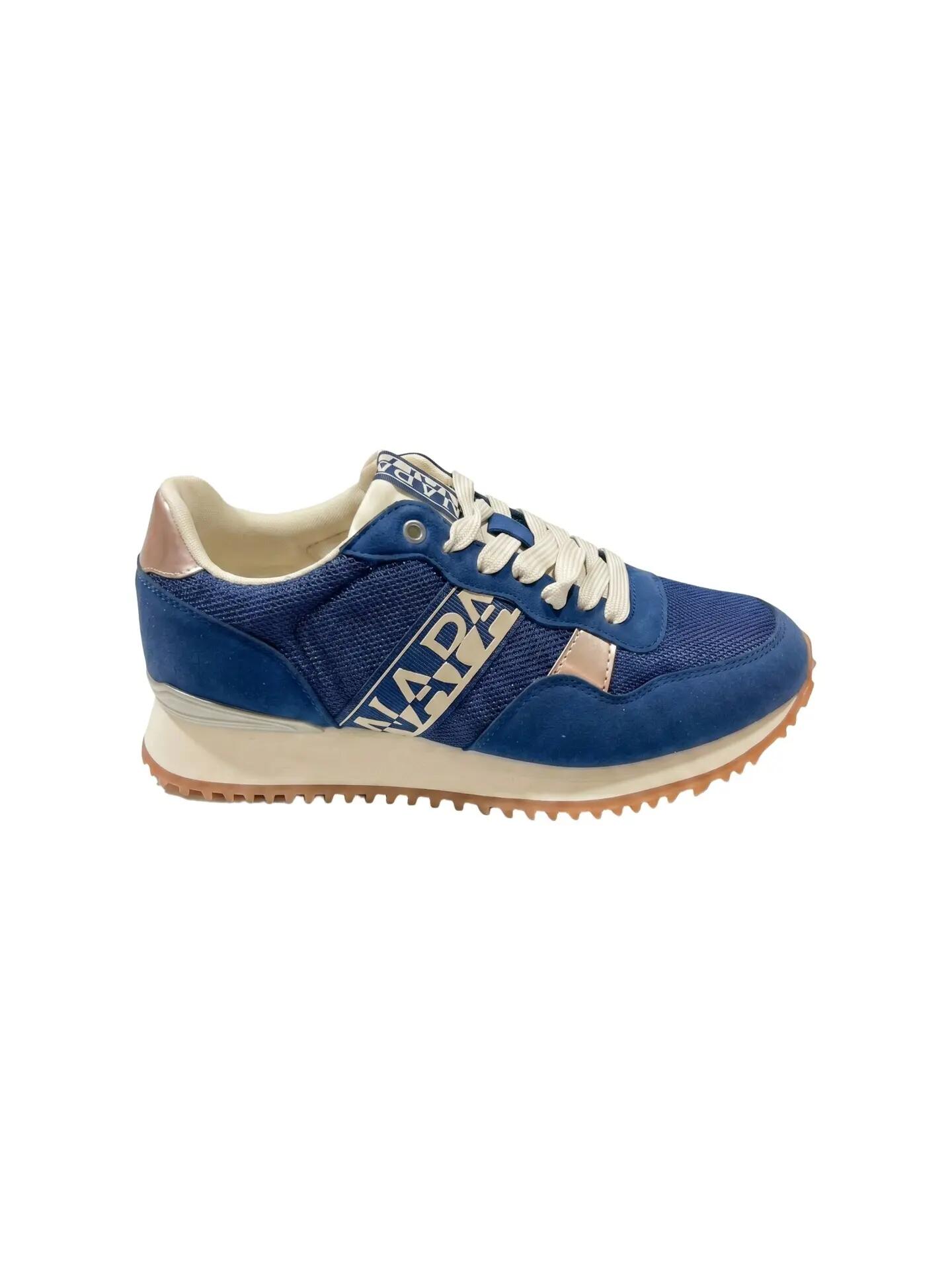 Sneakers Napapijri mujer azul con cordones - Plataforma casual 7/7