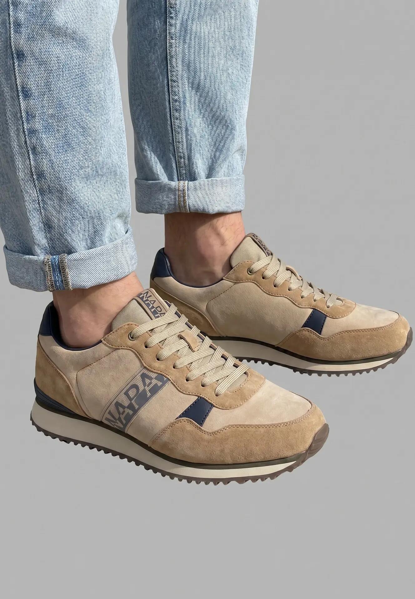 Adidași Napapijri bărbați bej închis cu șireturi - Casual 7/7