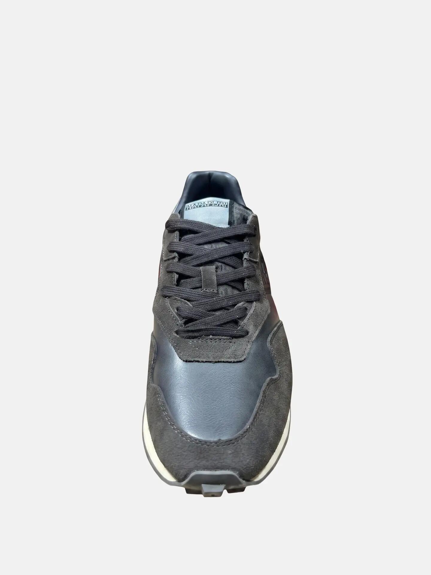 Adidași Napapijri bărbați maro piele cu șireturi platformă casual 5/6