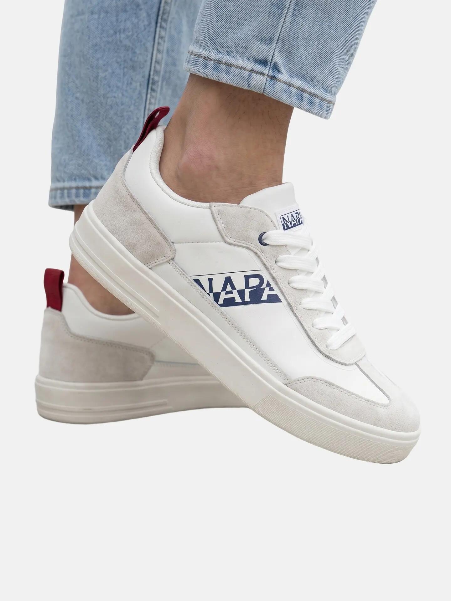 Napapijri heren sneakers platform wit met veters - Casual 5/7