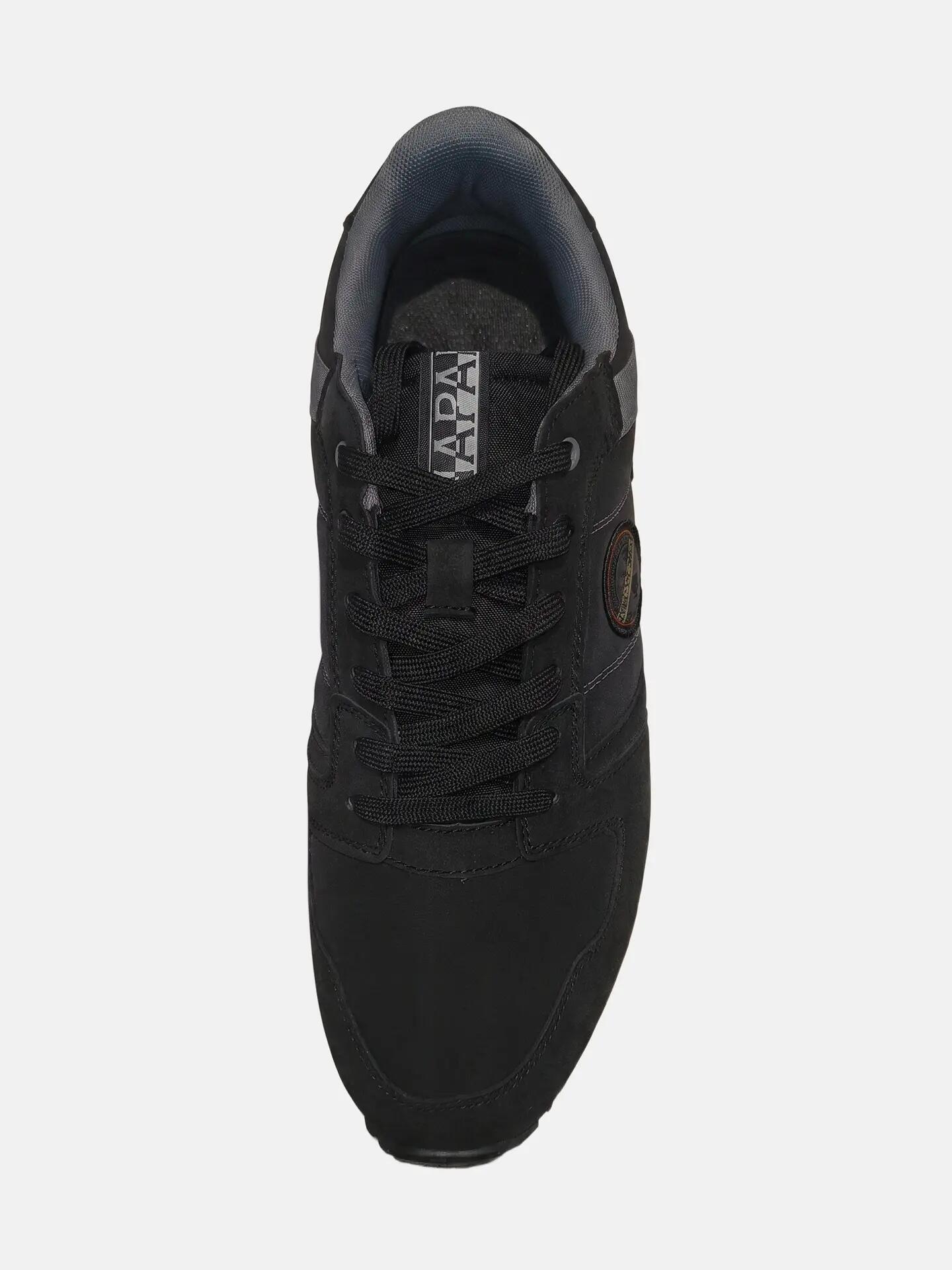 Sneakers Napapijri bărbați negru cu șireturi - Platform casual 4/6