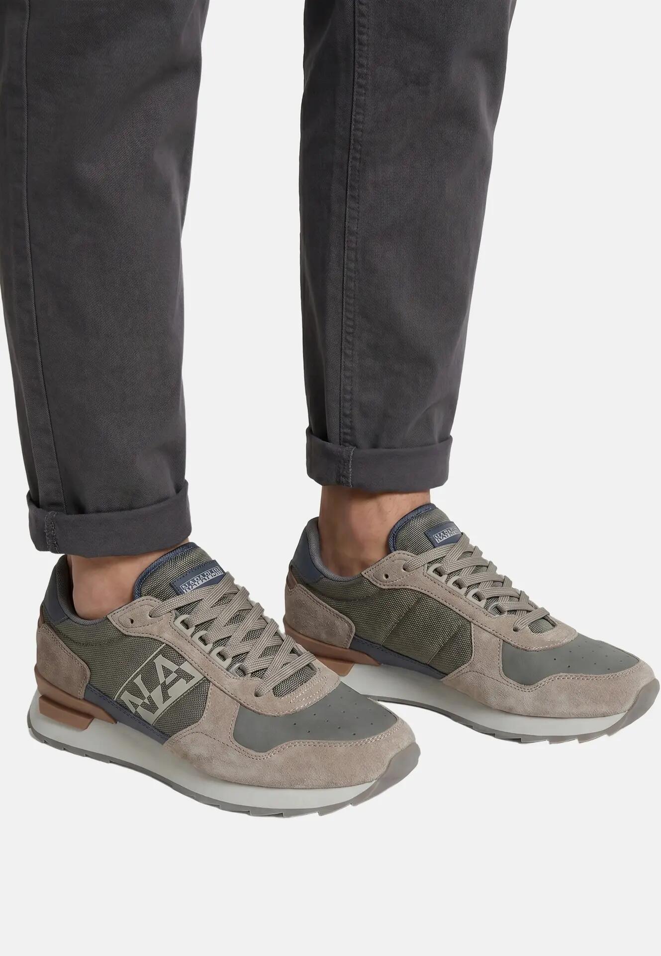 Adidași Bărbați Napapijri Maro și Piele cu Șireturi - Platform Casual 6/7