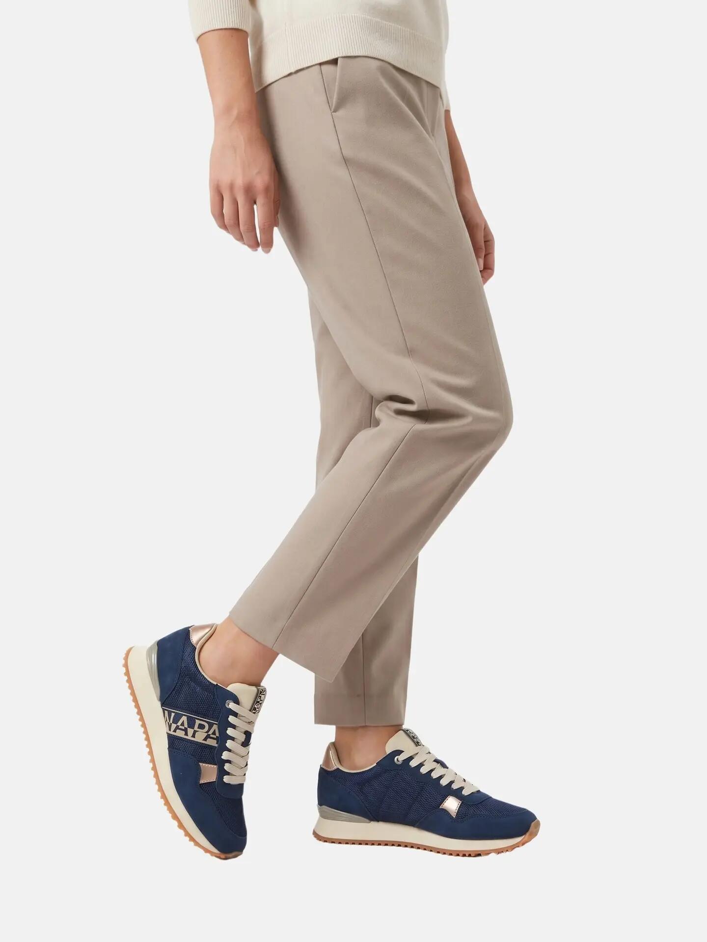 Sneakers Napapijri mujer azul con cordones - Plataforma casual 5/7