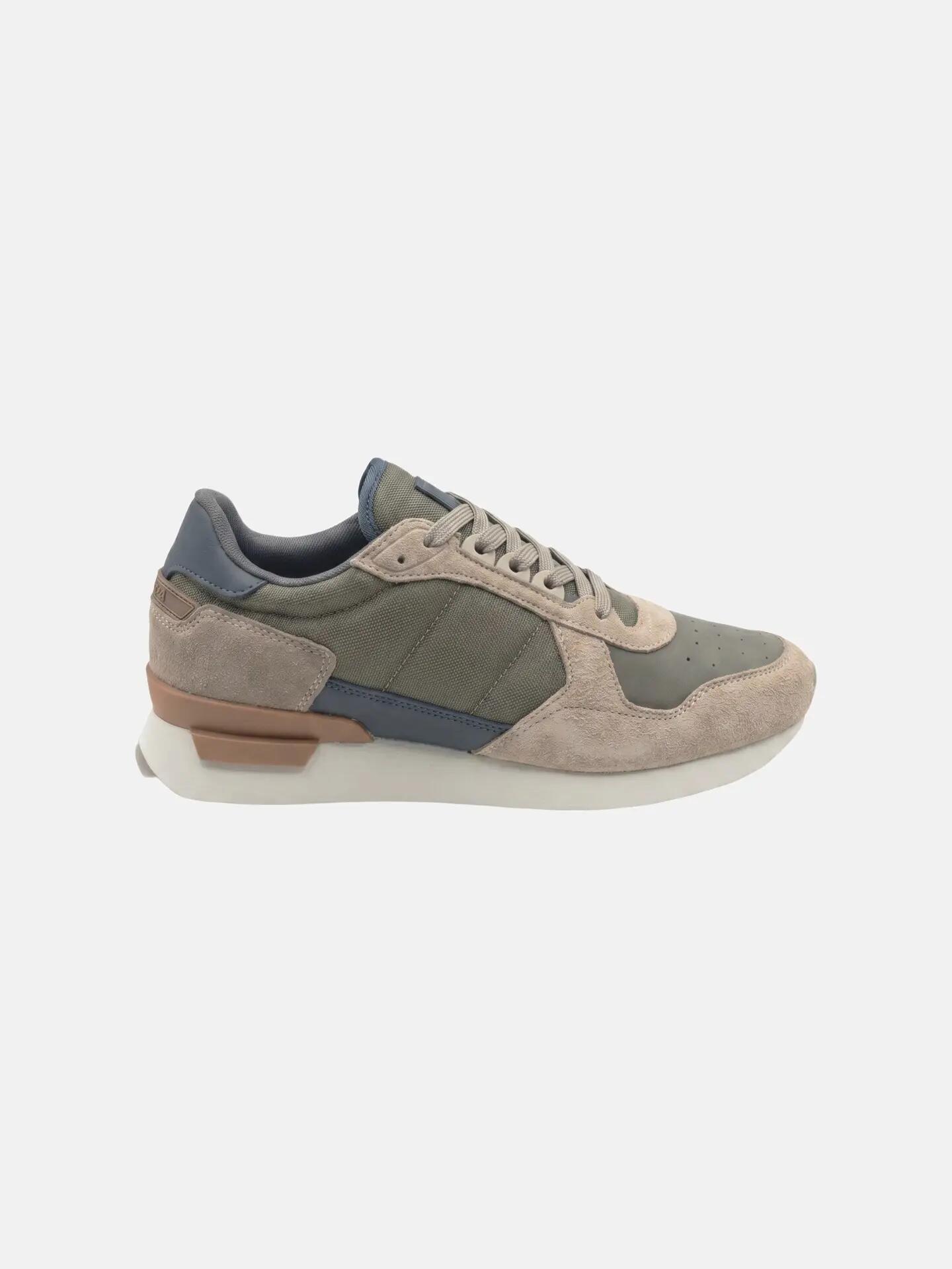 Sneakers Napapijri bărbați maro piele și poliester cu șireturi 4/7