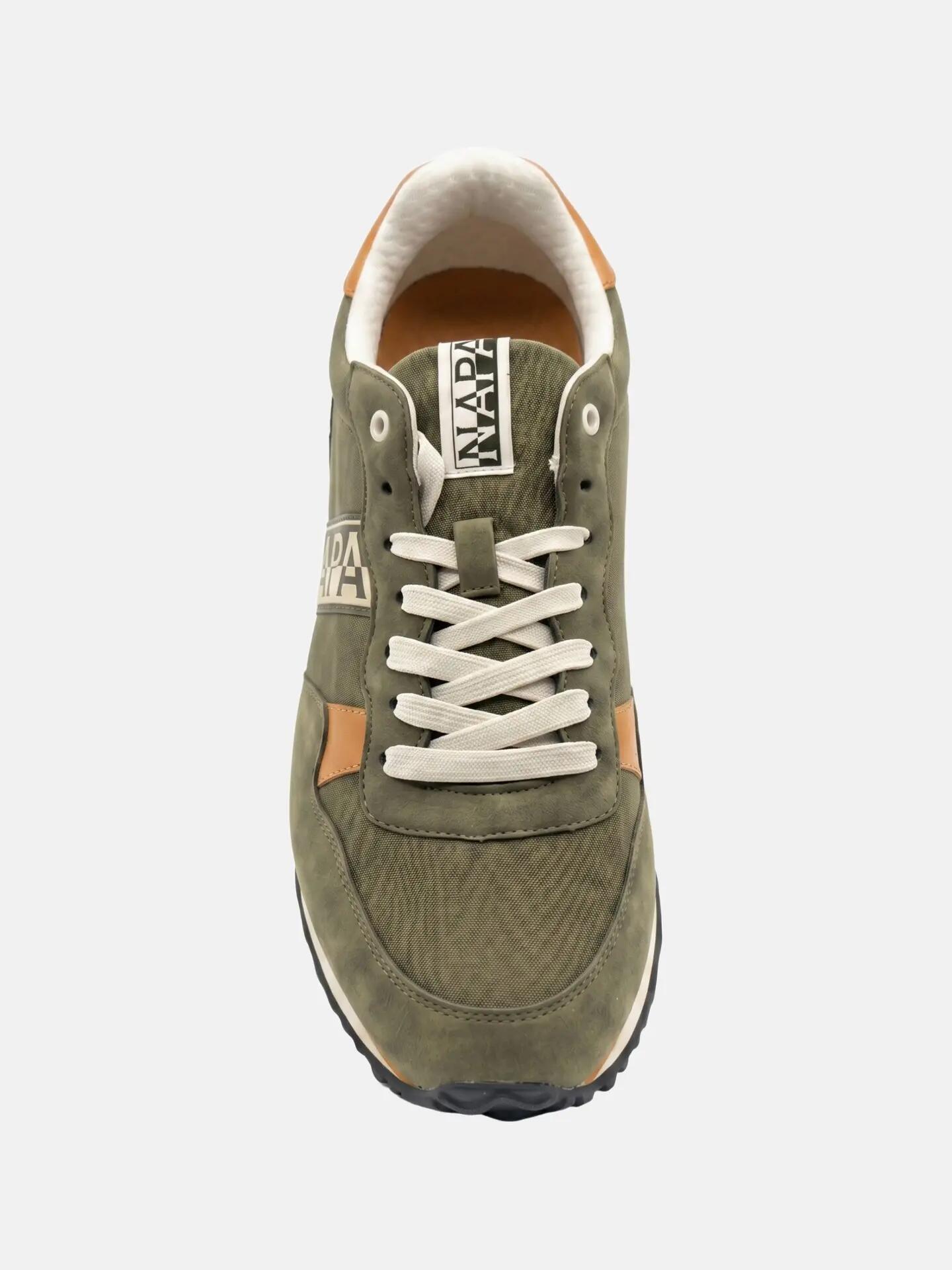 Napapijri Heren Sneakers Bruin Grijs met Veters - Platform Casual 3/6