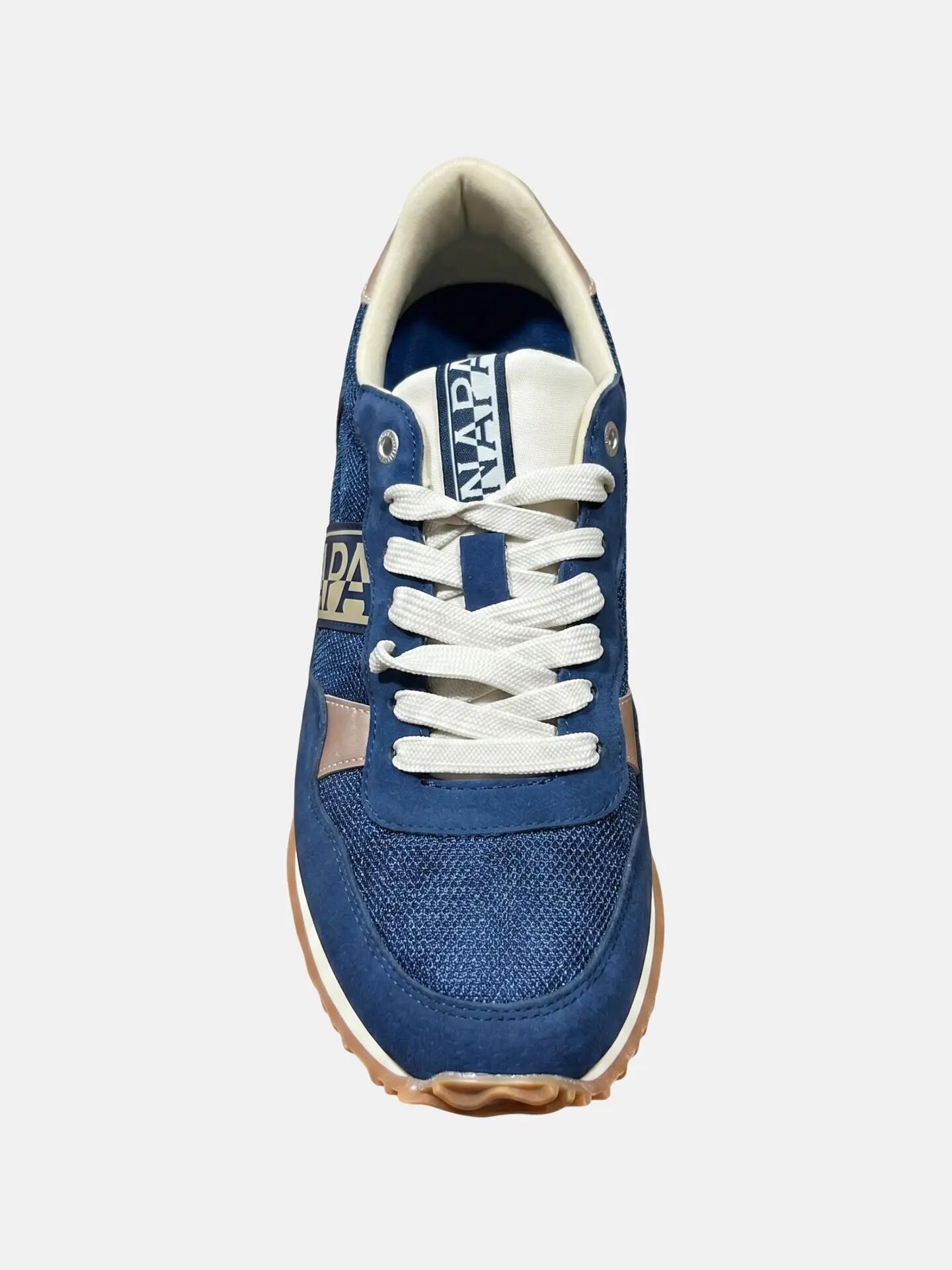 Sneakers Napapijri mujer azul con cordones - Plataforma casual 4/7