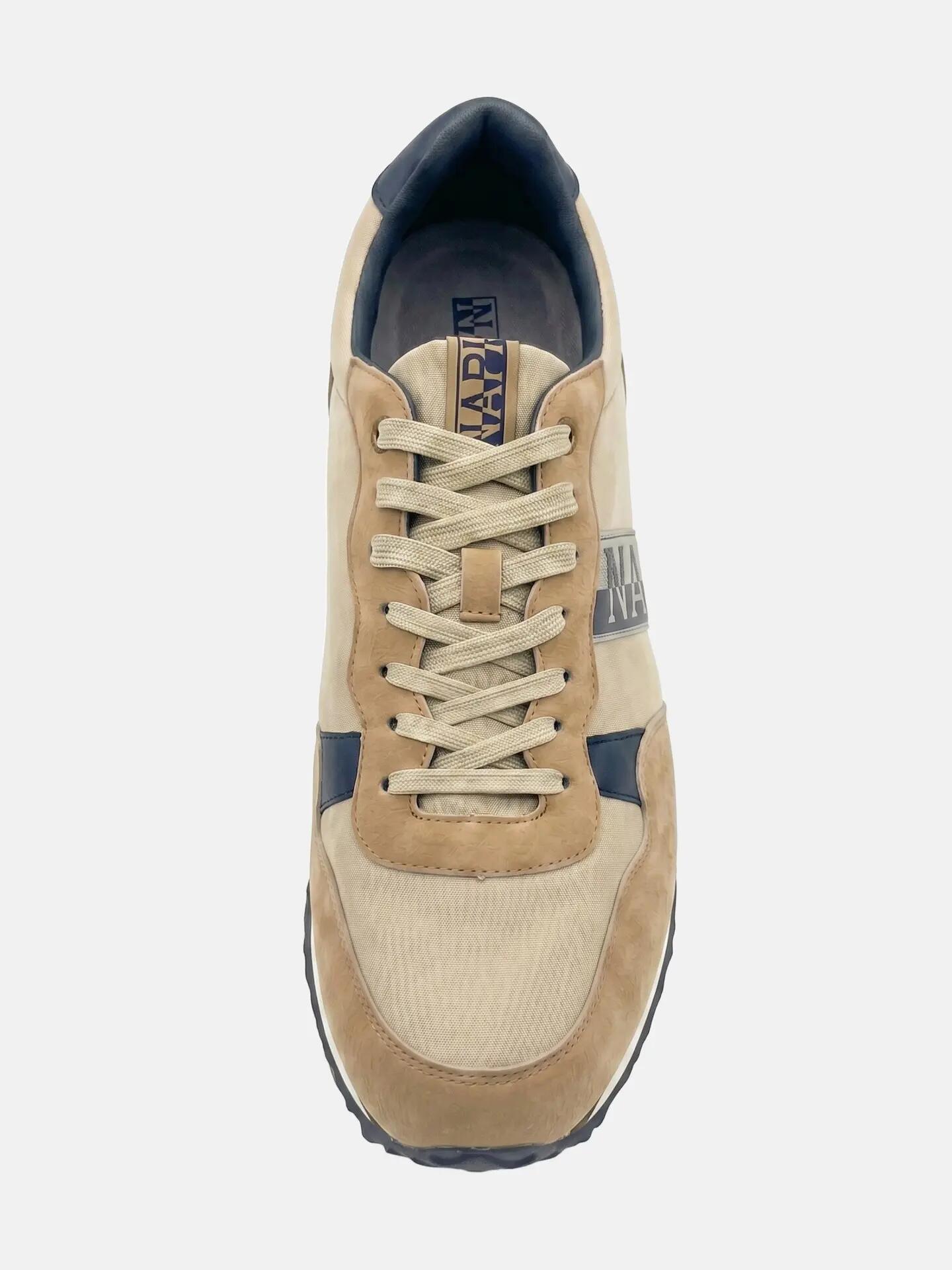 Adidași Napapijri bărbați bej închis cu șireturi - Casual 4/7