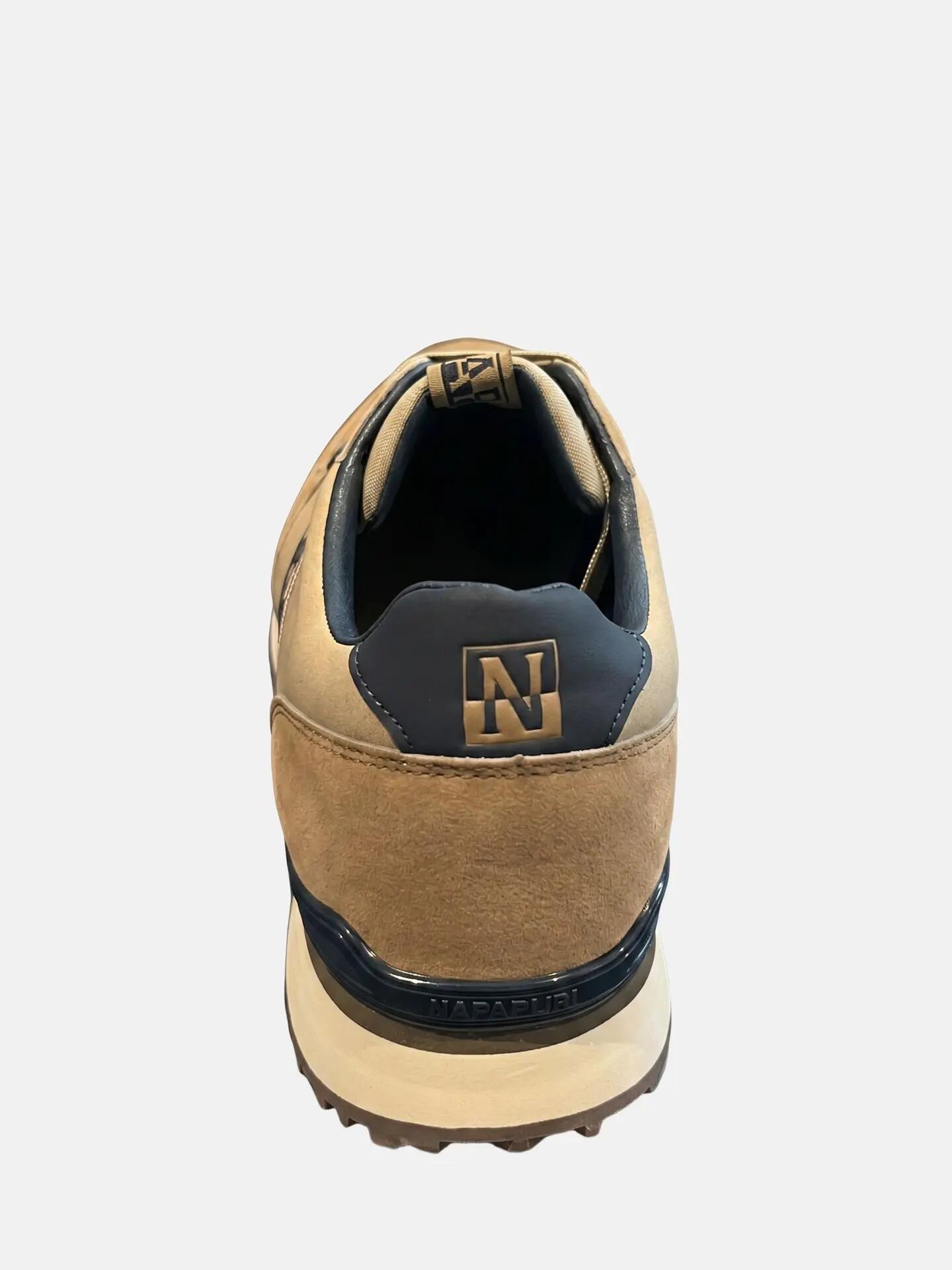 Adidași Napapijri bărbați bej închis cu șireturi - Casual 3/7