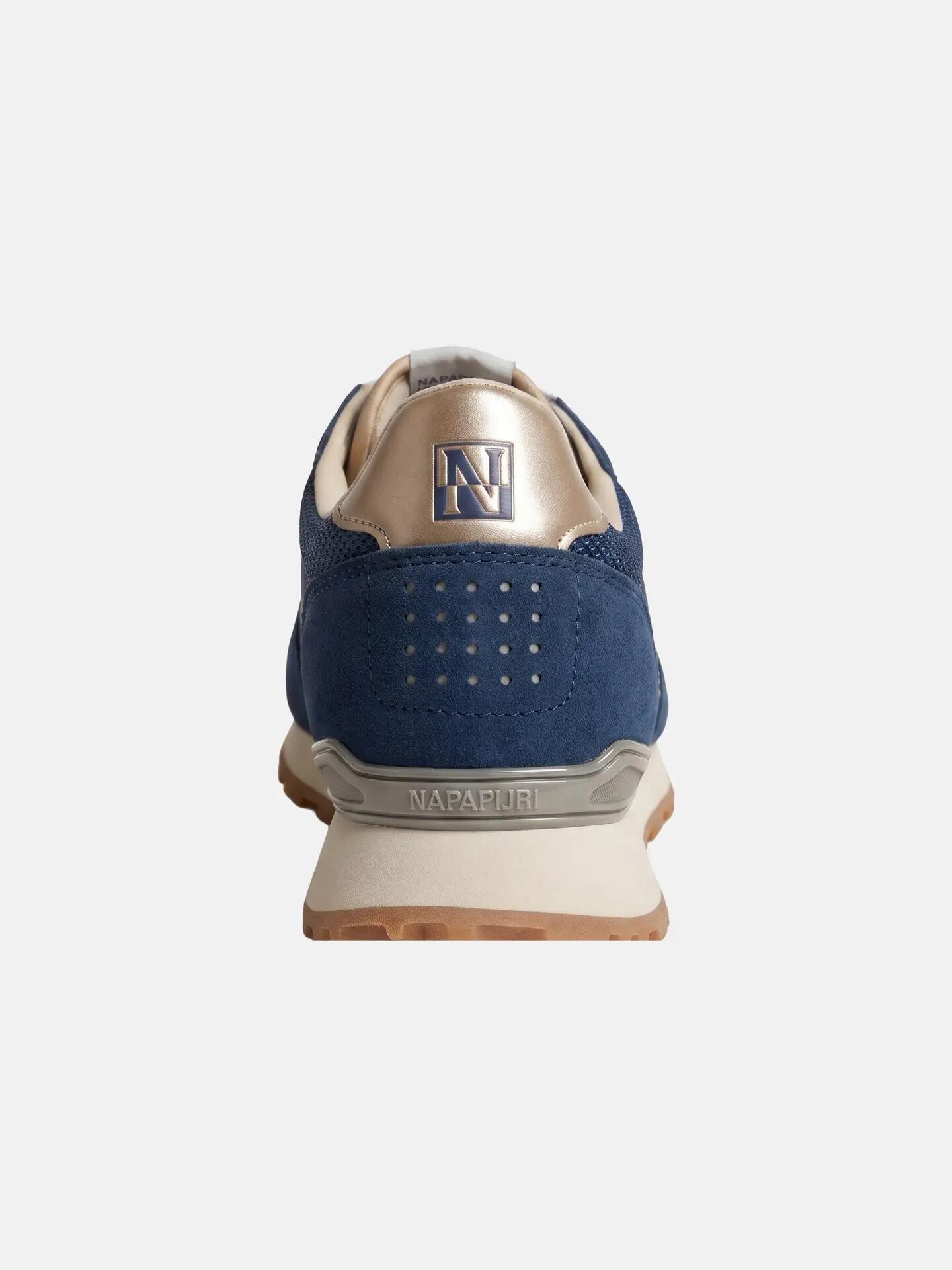 Sneakers Napapijri mujer azul con cordones - Plataforma casual 3/7
