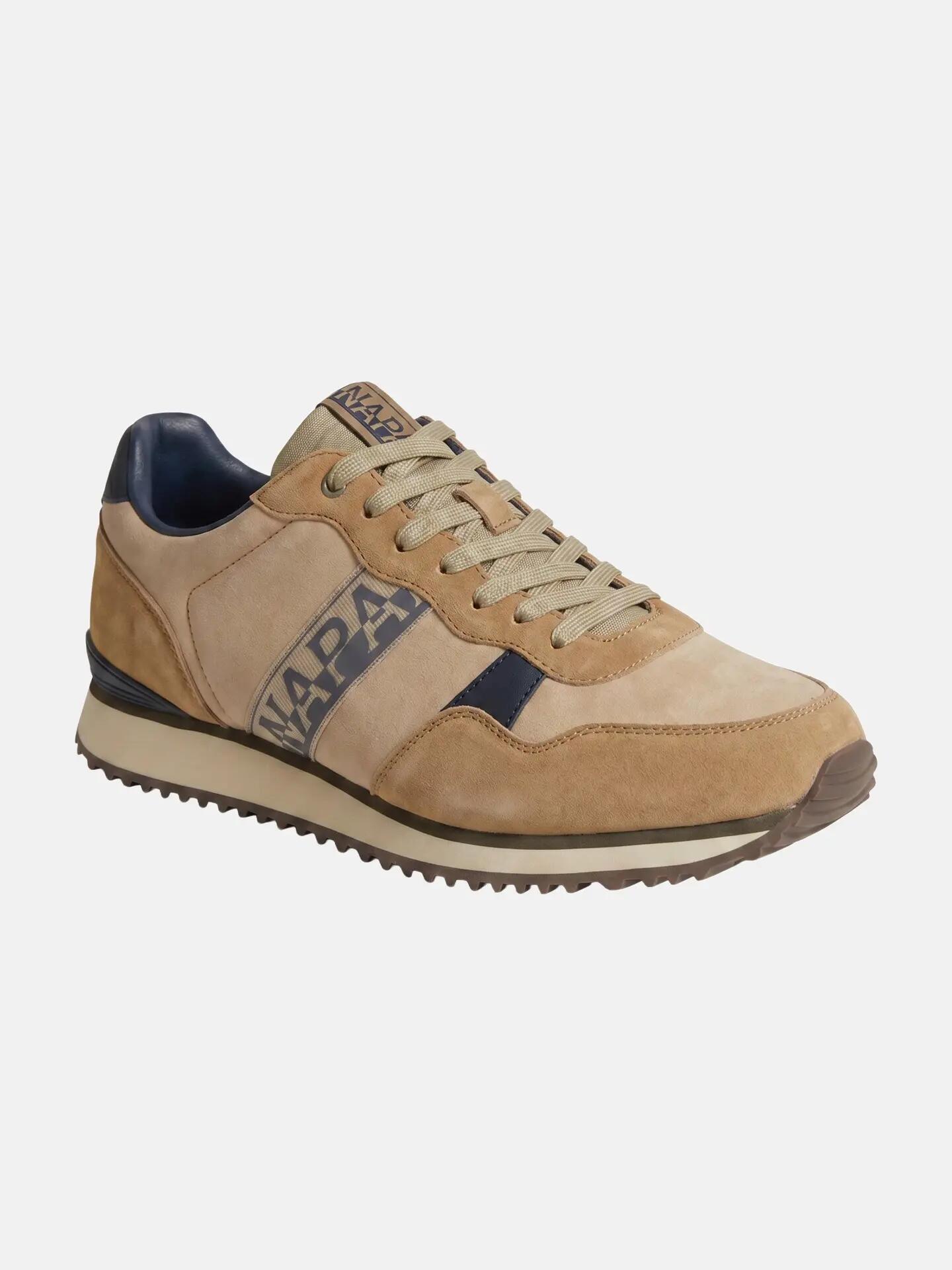Adidași Napapijri bărbați bej închis cu șireturi - Casual 2/7