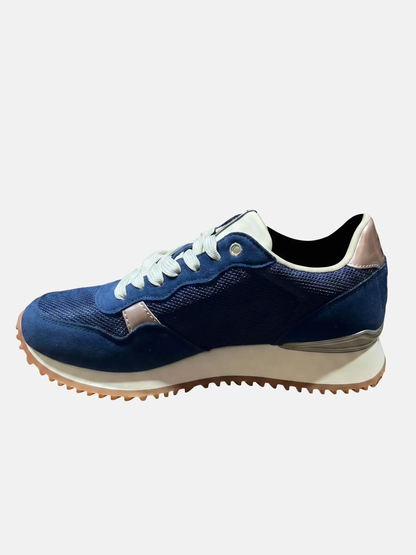 Sneakers Napapijri mujer azul con cordones - Plataforma casual 2/7
