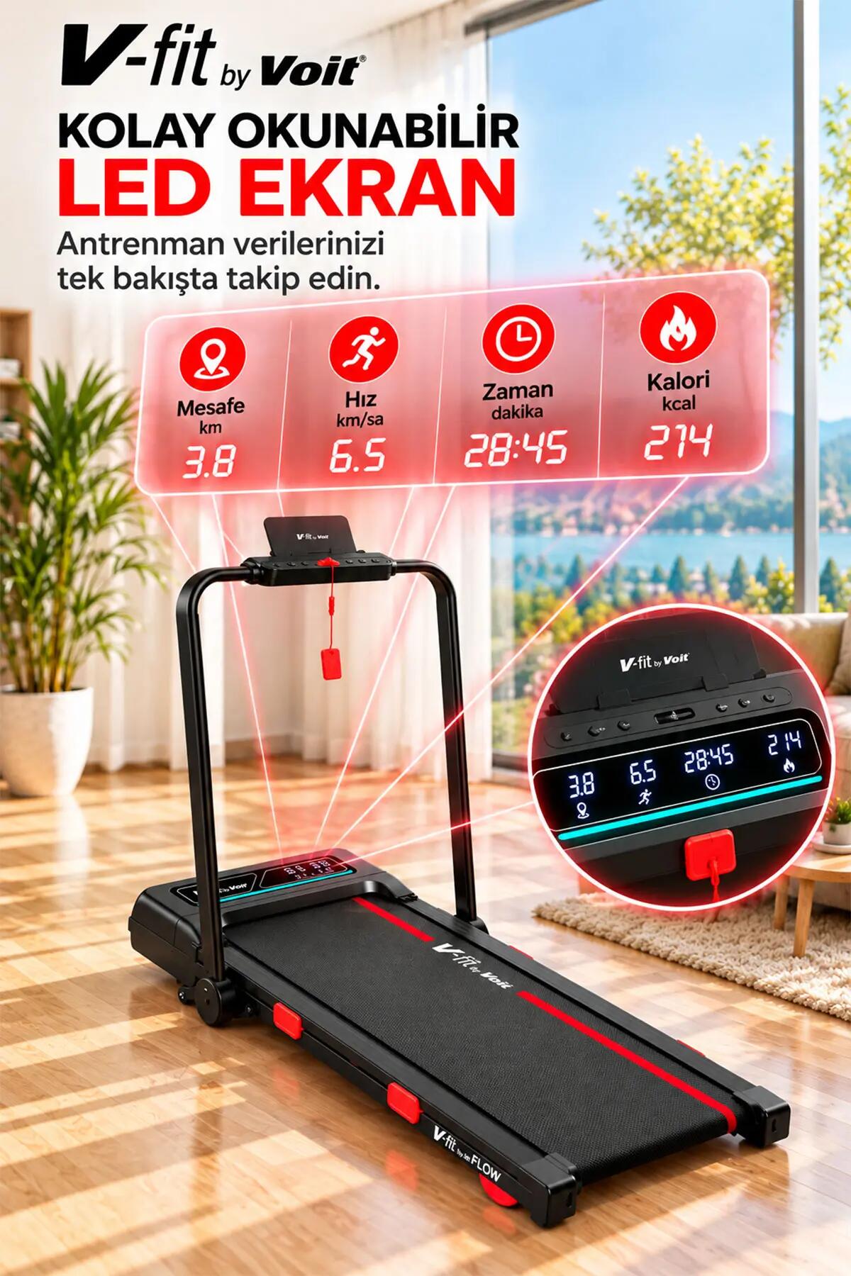 Voit Flow Katlanabilir Koşu Bandı 6/7