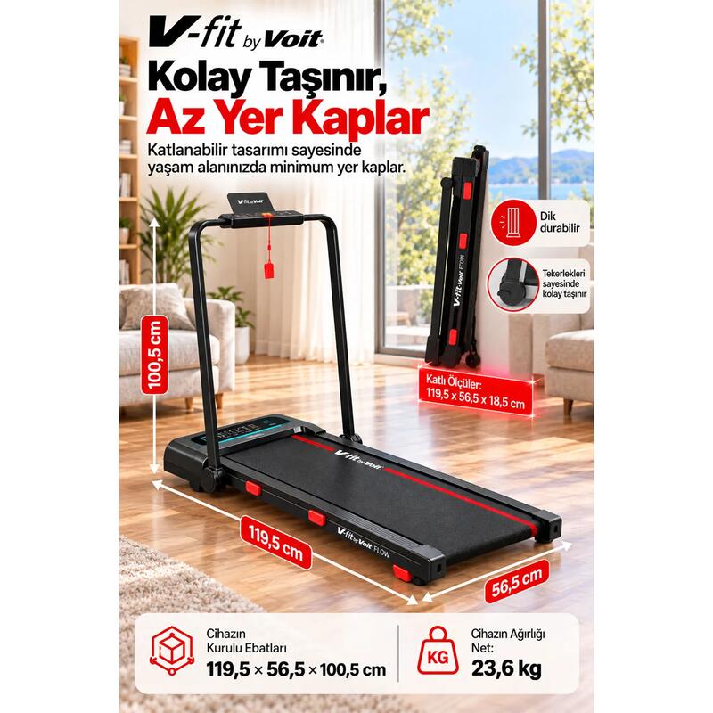 Voit Flow Katlanabilir Koşu Bandı