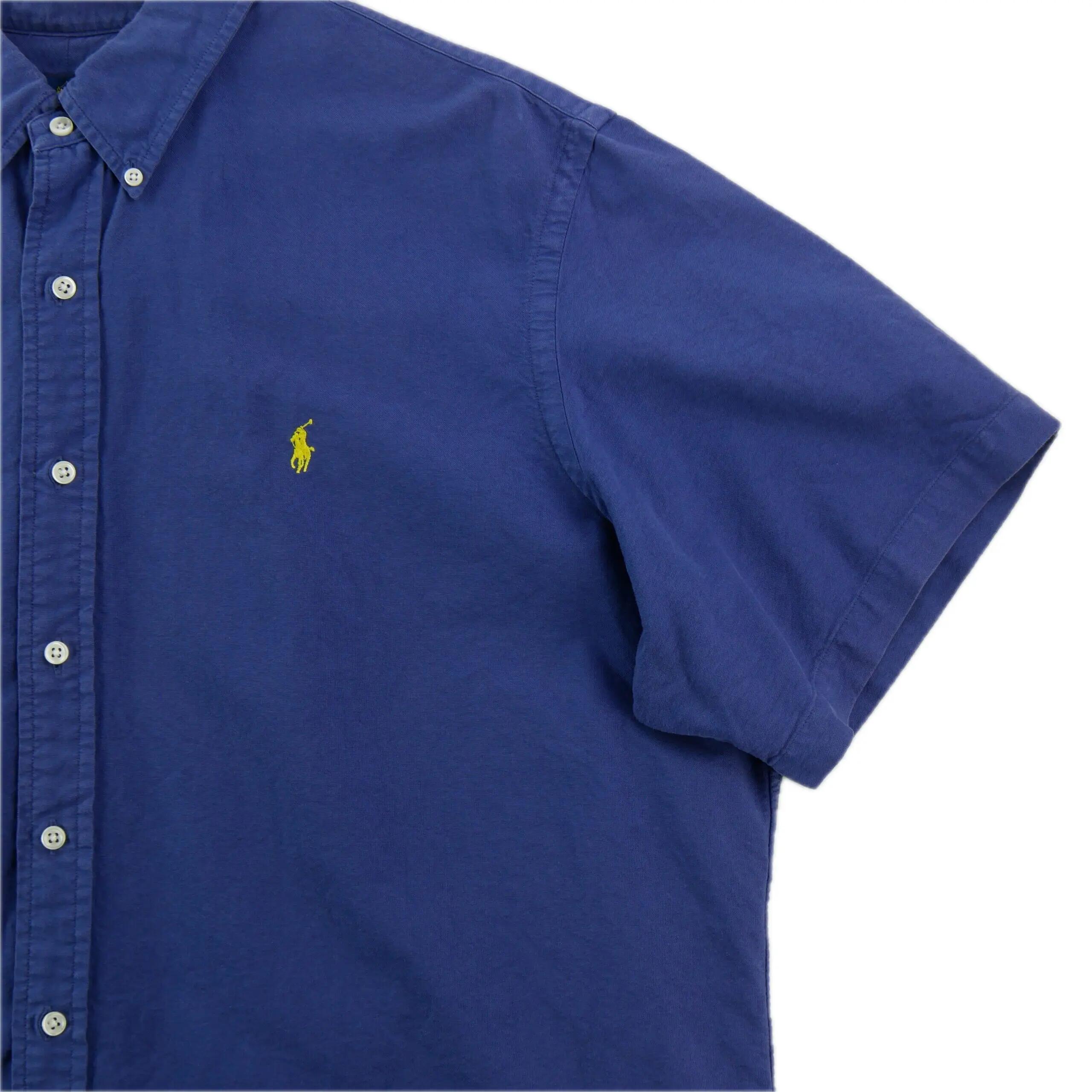 Second life - Classic shirts Men plain Blue - Very good 3/6