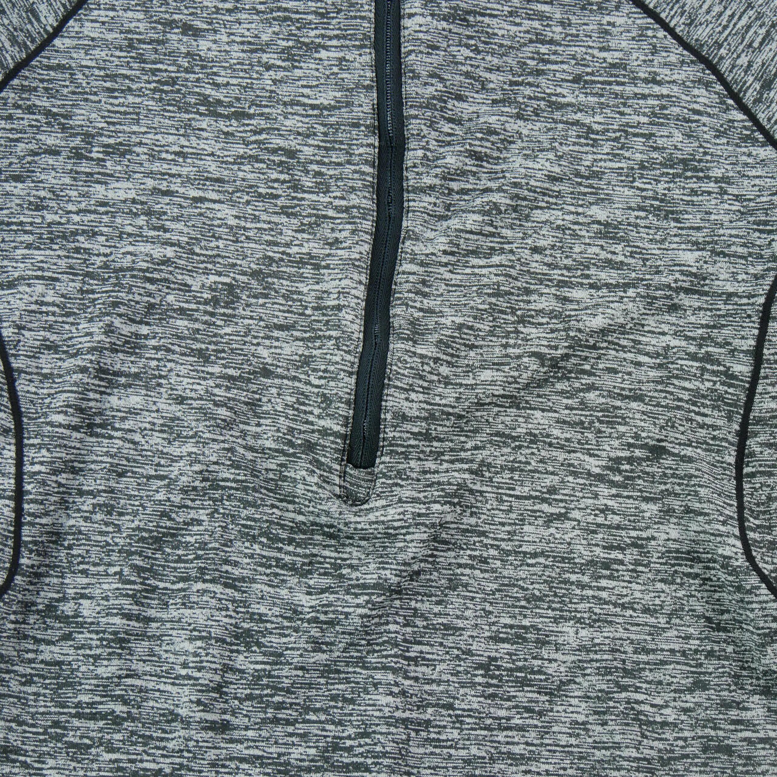 Herren-Sweatshirt mit halbem Reißverschluss meliert 3/7