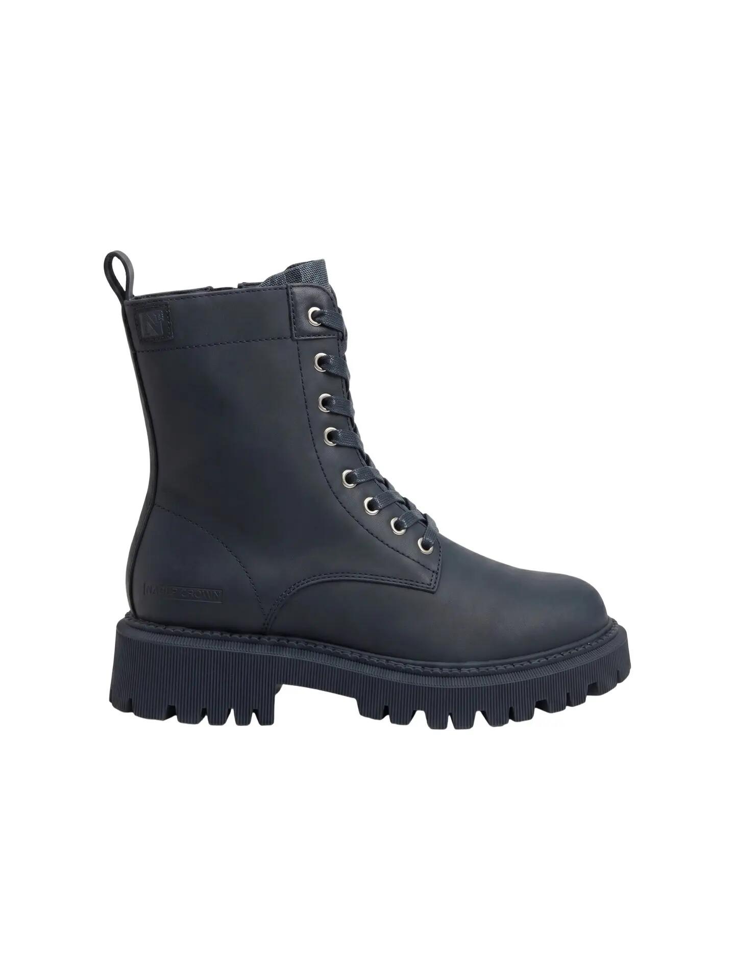 Napapijri dames laarzen zwart met veters en platform - Sneakers boots 7/7
