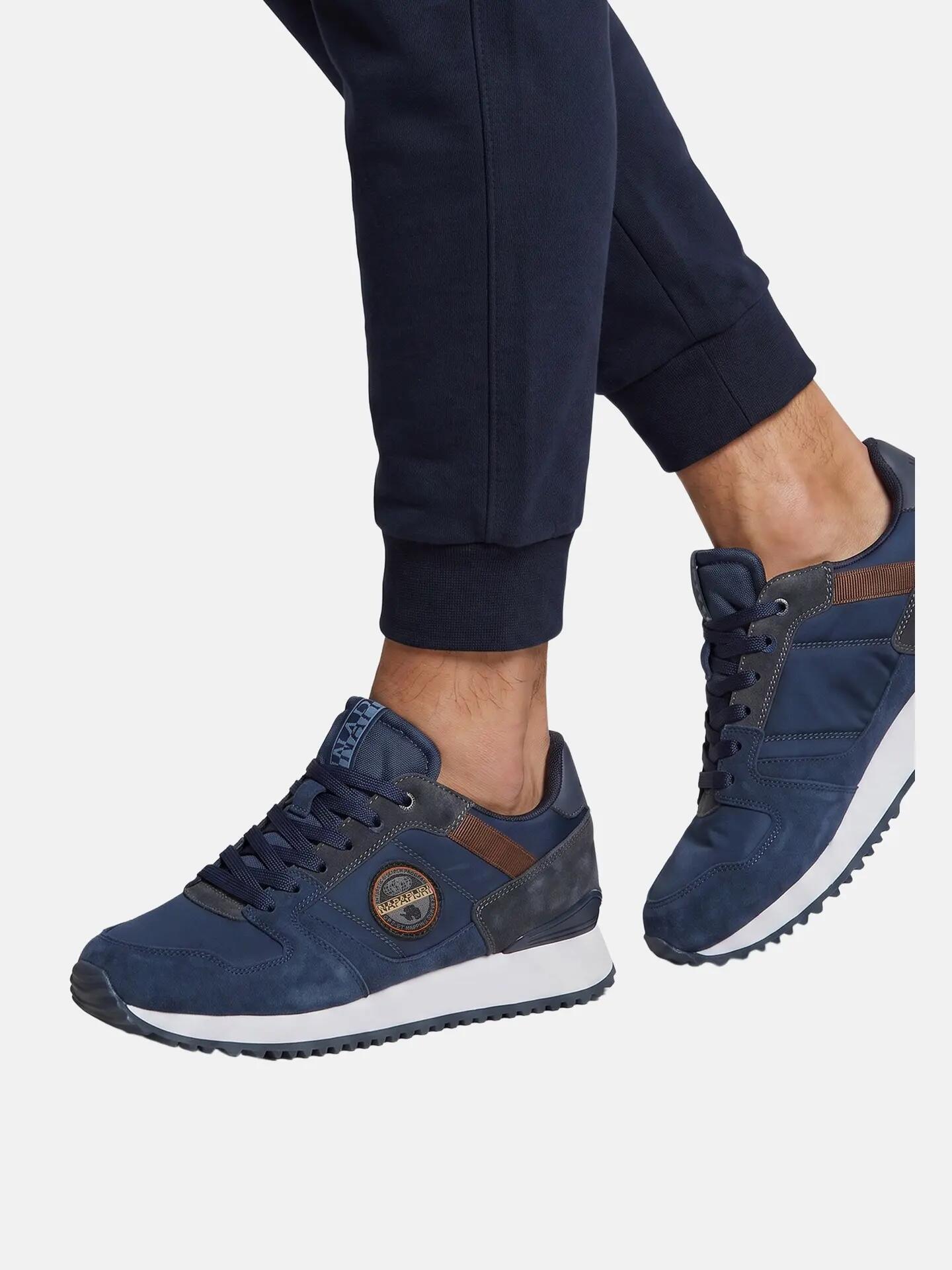 Sneakers Napapijri bărbat gri albastru cu șireturi - Casual platform 6/7