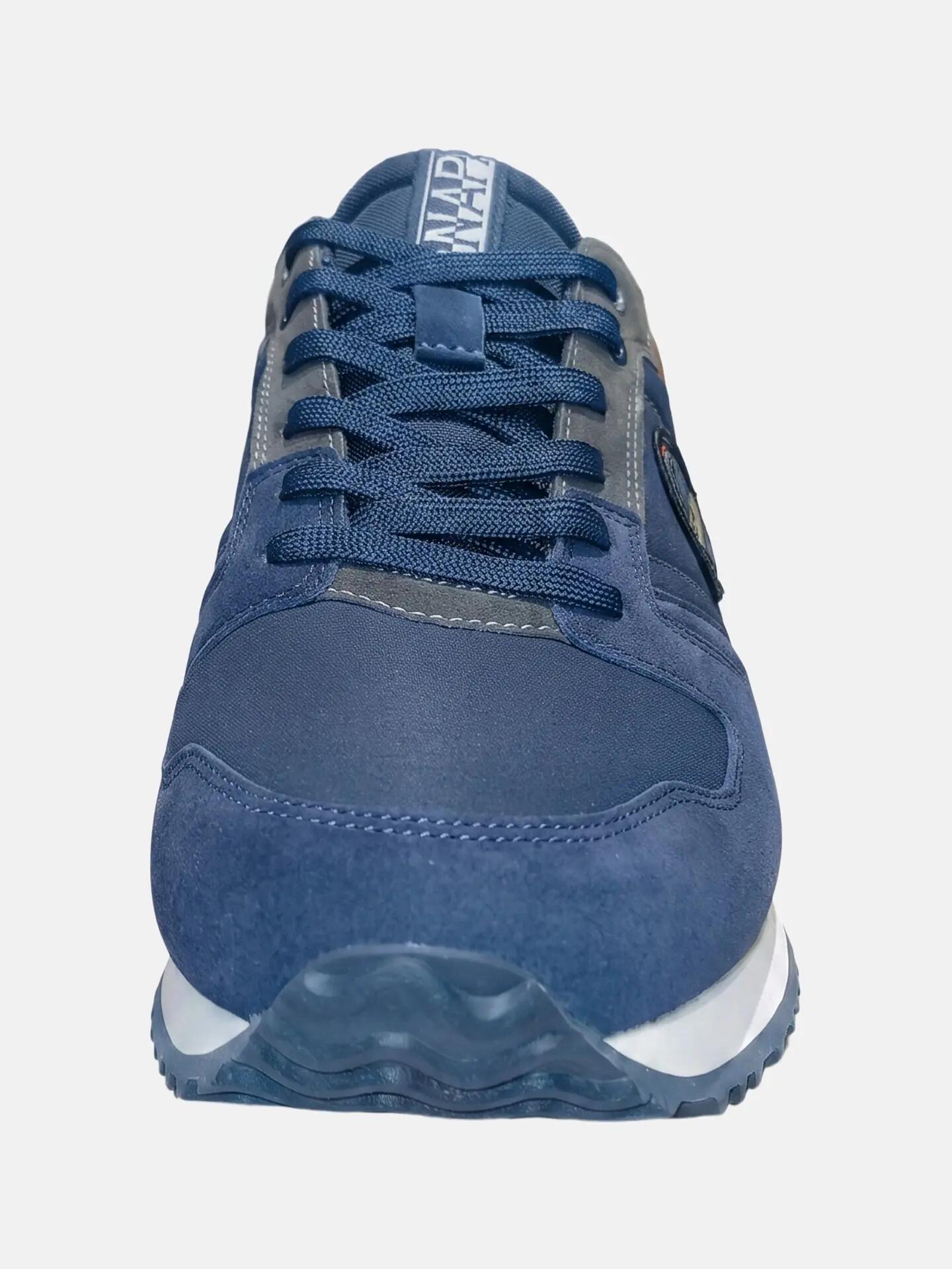 Sneakers Napapijri bărbat gri albastru cu șireturi - Casual platform 5/7