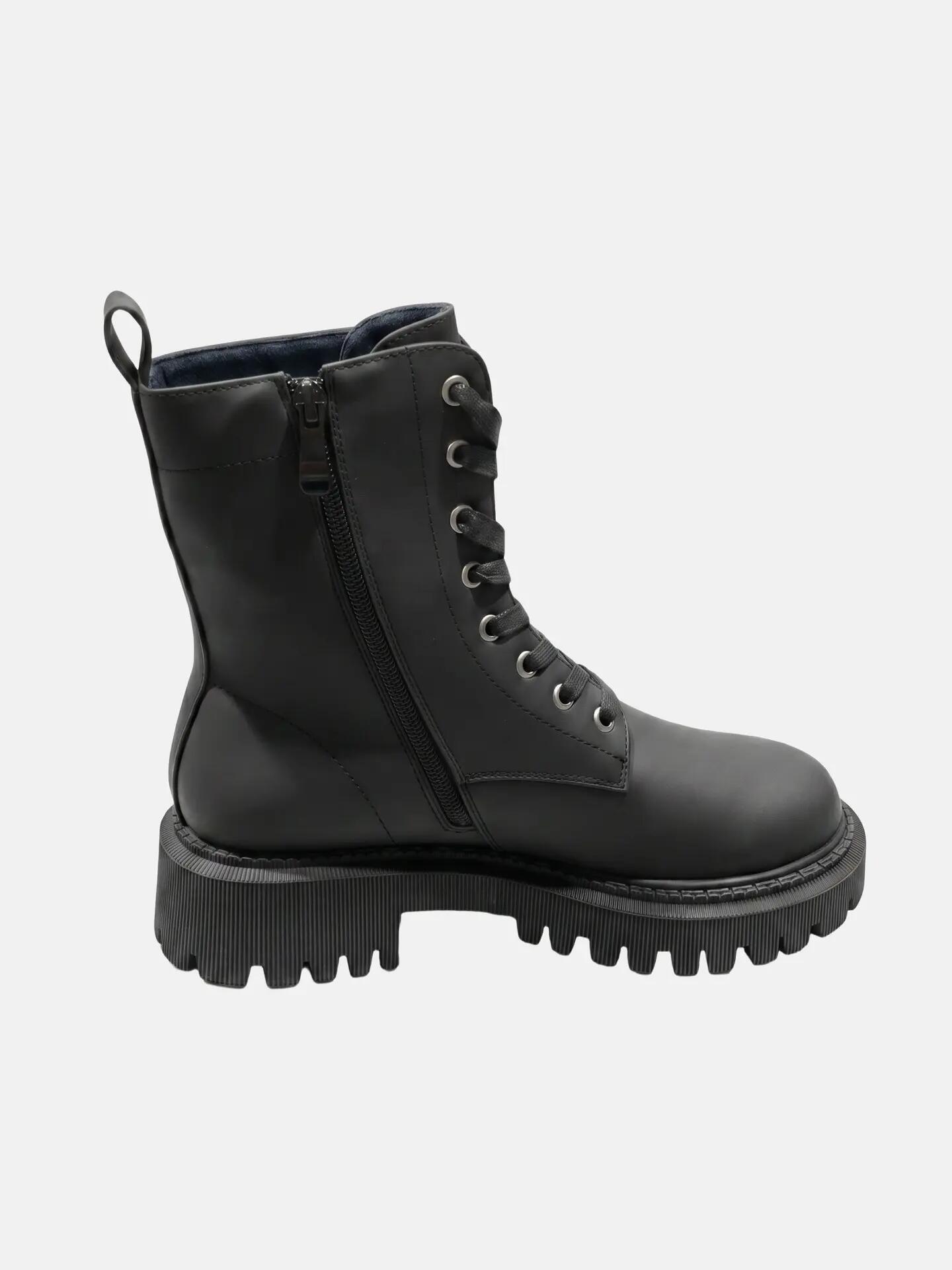 Napapijri dames laarzen zwart met veters en platform - Sneakers boots 4/7