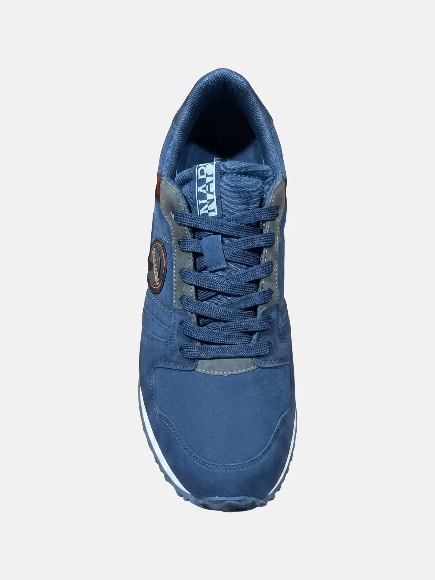 Sneakers Napapijri bărbat gri albastru cu șireturi - Casual platform 3/7