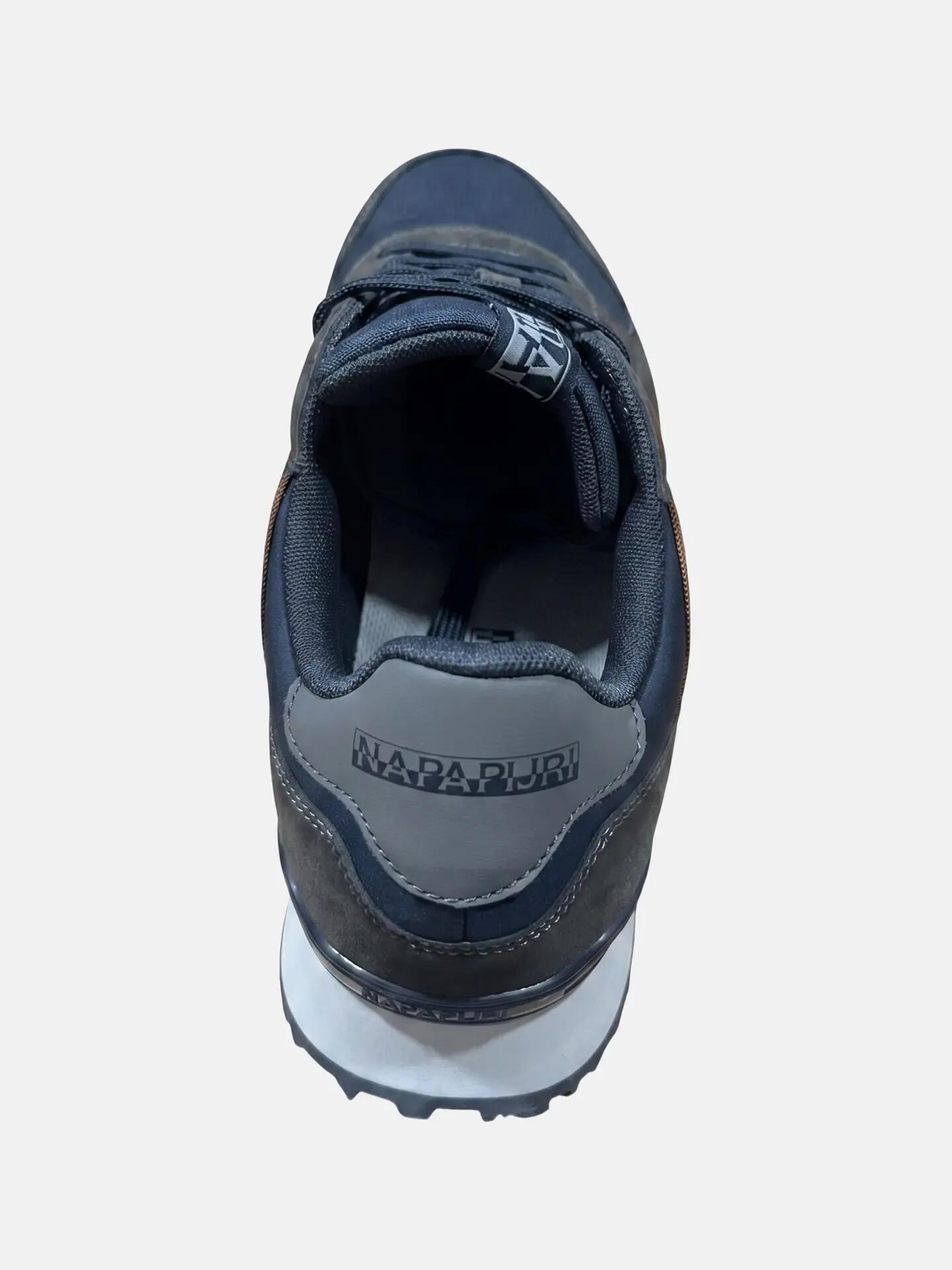 Sneakers Napapijri bărbat gri albastru cu șireturi - Casual platform 2/7