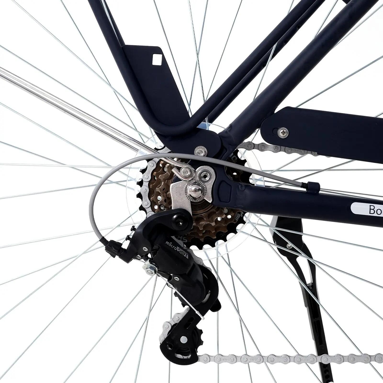 Stadsfiets EM10 – 28" – 6 Versnellingen – Aluminium Frame – V-Brakes 7/15