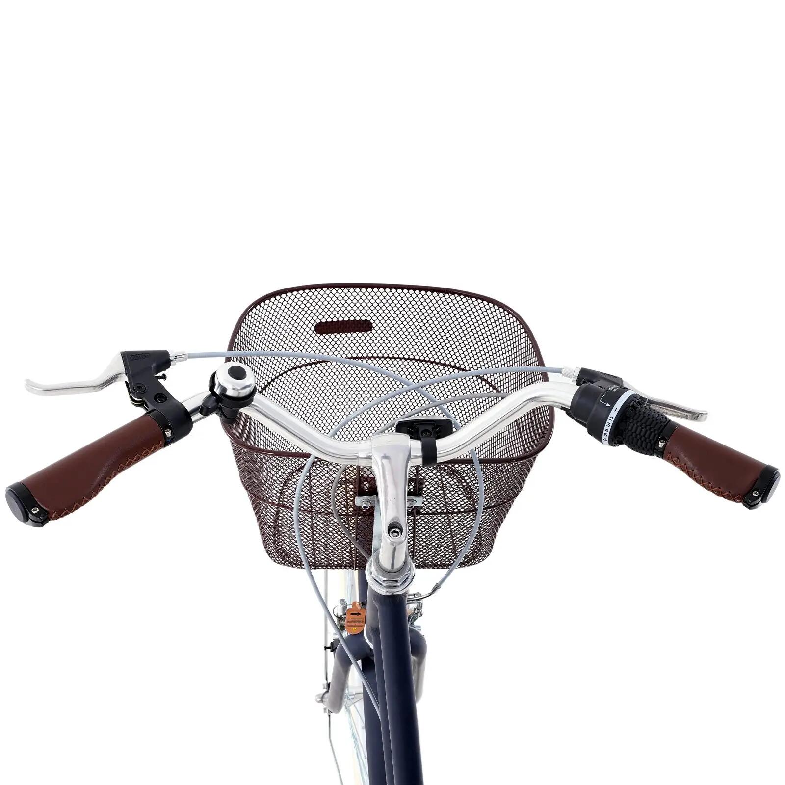 Rower Miejski EM10 – 28" – 6 Biegów – Aluminium – V-Brake – Koszyk Przedni 4/12