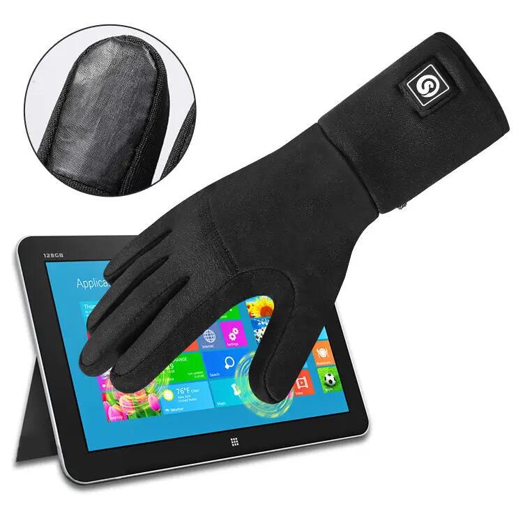 Guanti riscaldati personalizzati per sci, bici, corsa, touchscreen 7/7