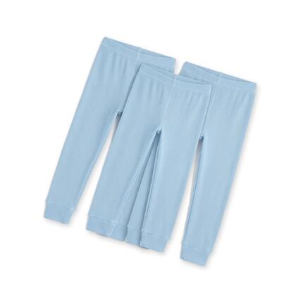 Kinder Ski lange Unterhose elastischer Bund Feinripp Gr. 122-164 3er Pack