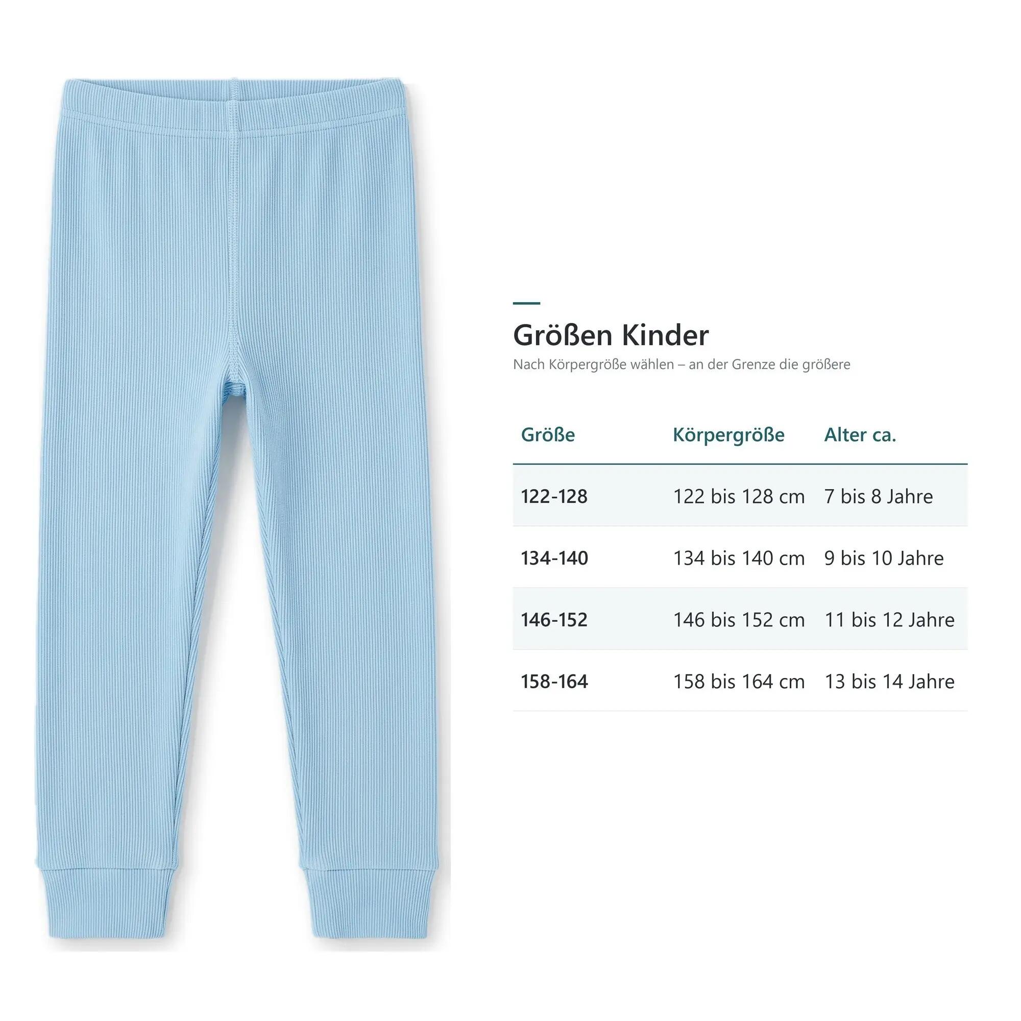 Kinder Ski lange Unterhose elastischer Bund Feinripp Gr. 122-164 3er Pack 5/5