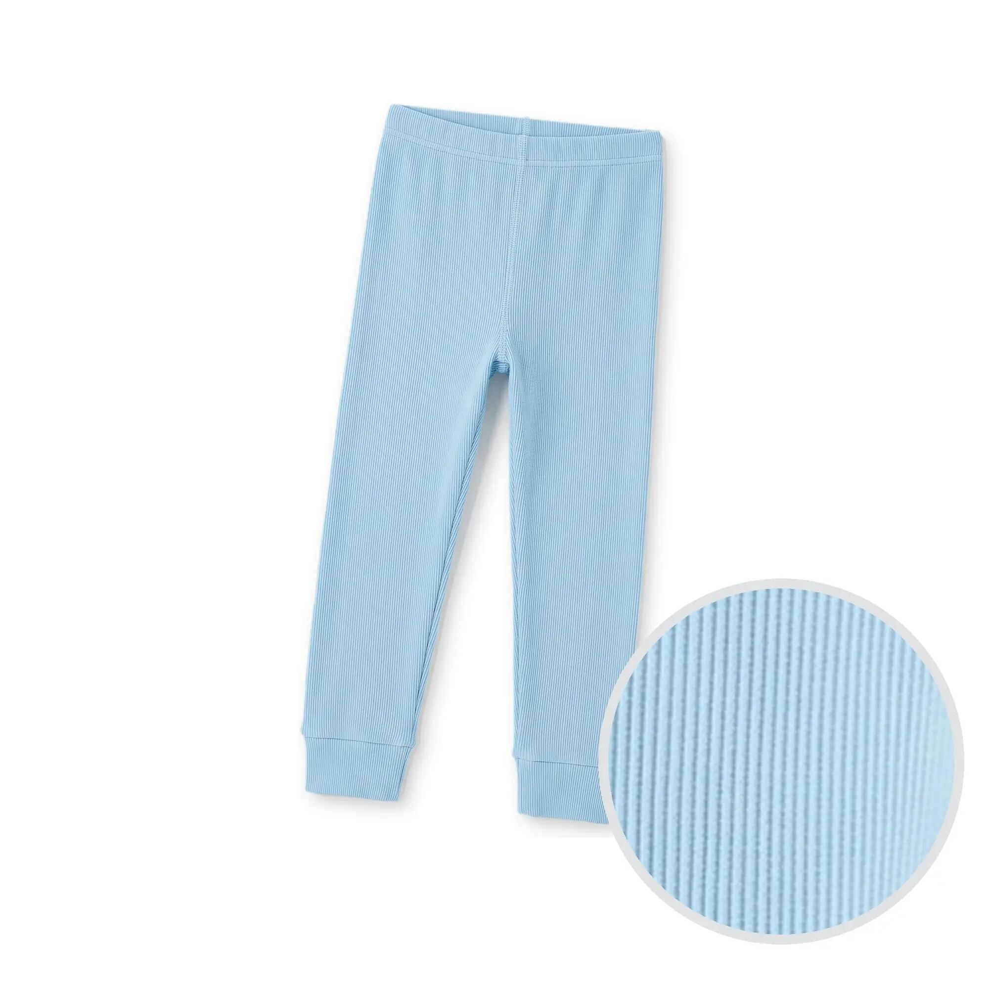 Kinder Ski lange Unterhose elastischer Bund Feinripp Gr. 122-164 3er Pack 3/5