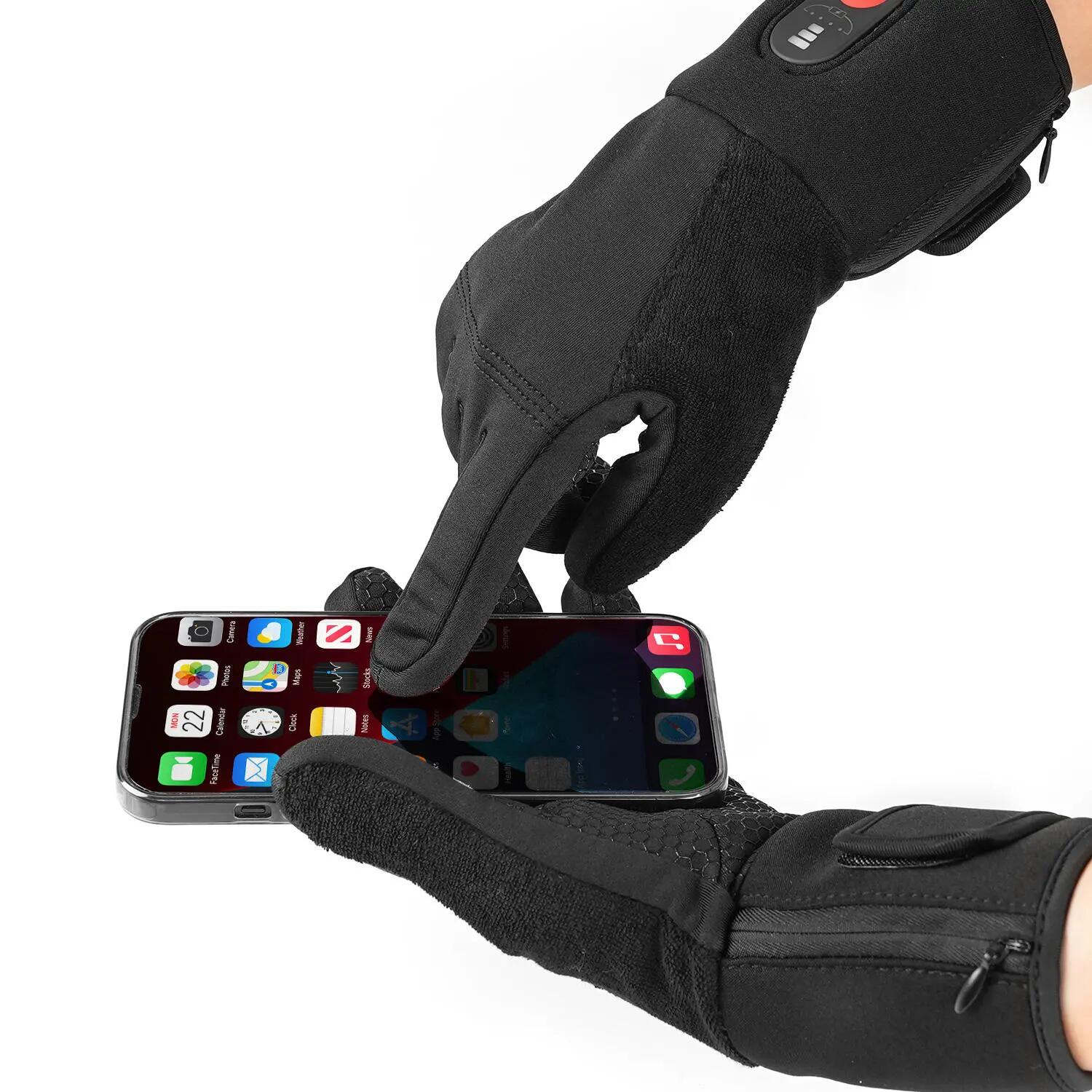 Dünne, gefütterte, wiederaufladbare beheizbare Handschuhe für Outdoor 6/6