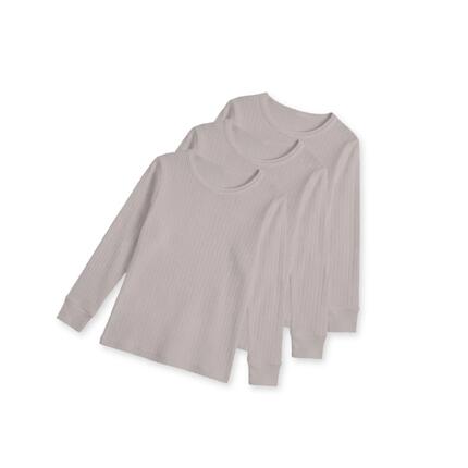 Kinder Ski Langarm-Unterhemd Feinripp weiche Innenseite Gr. 122-164 3er Pack