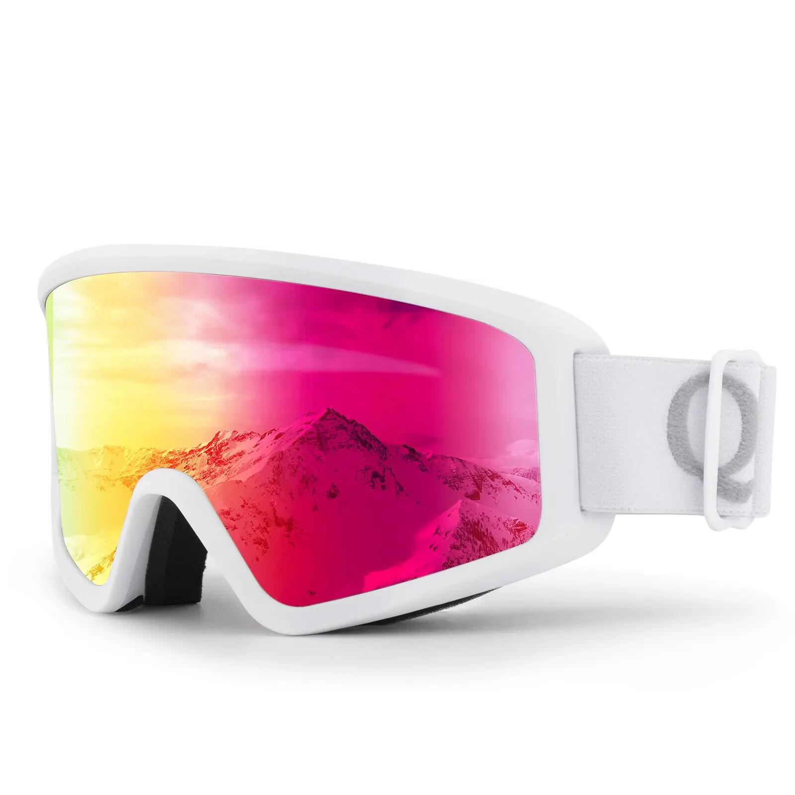Lot gants de ski tactiles imperméables + masque de ski antibuée 2/10