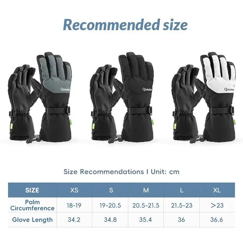 Lot gants de ski tactiles imperméables + masque de ski antibuée 10/10