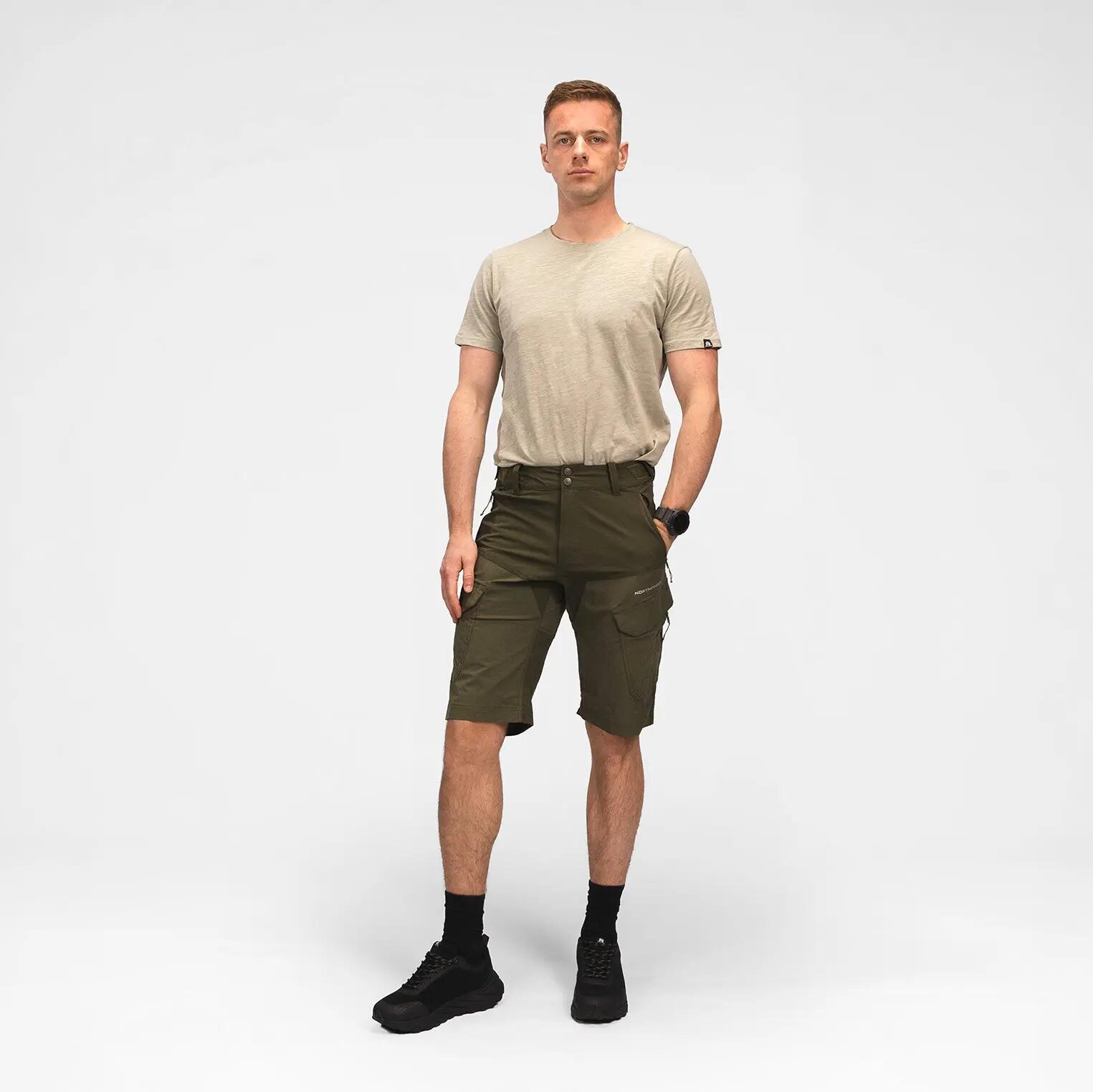 Pánské outdoorové hybridní kapsáčové šortky CASTOR 3/10