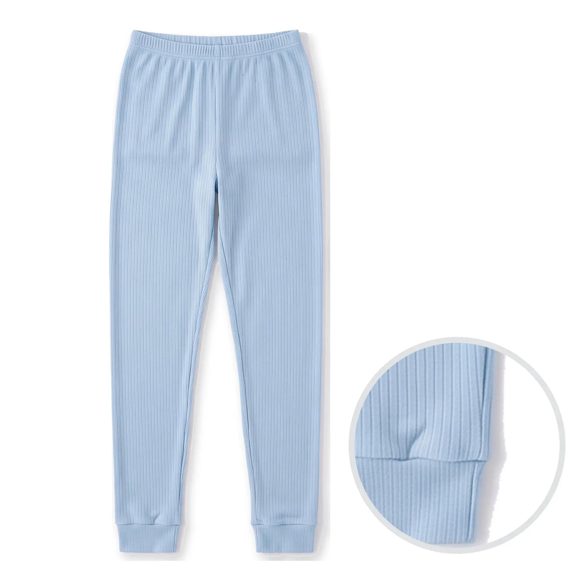 Damen Skiunterhose lange Unterhose mit Innenfleece Baumwolle Polyester 2er Pack 3/6