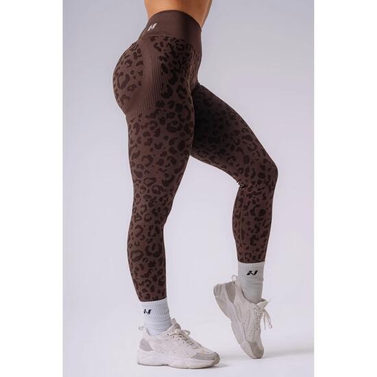 Push-Up Kompressionsleggings mit Leopardenmuster PRIMAL 849 BLUE LEOPARD