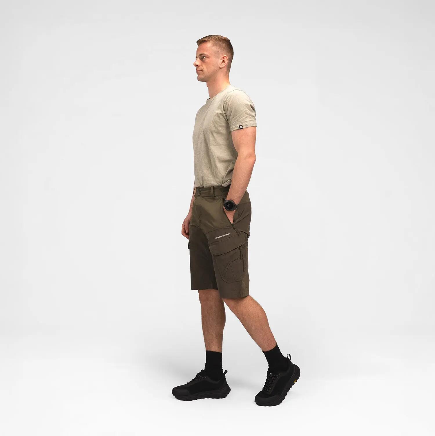 Pánské outdoorové hybridní kapsáčové šortky CASTOR 4/10
