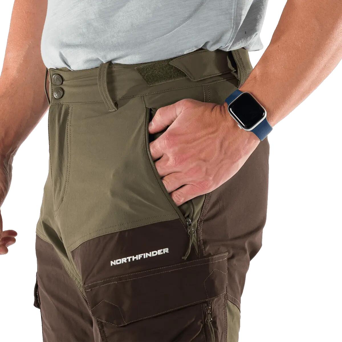 Pánské outdoorové hybridní kapsáčové šortky CASTOR 6/10