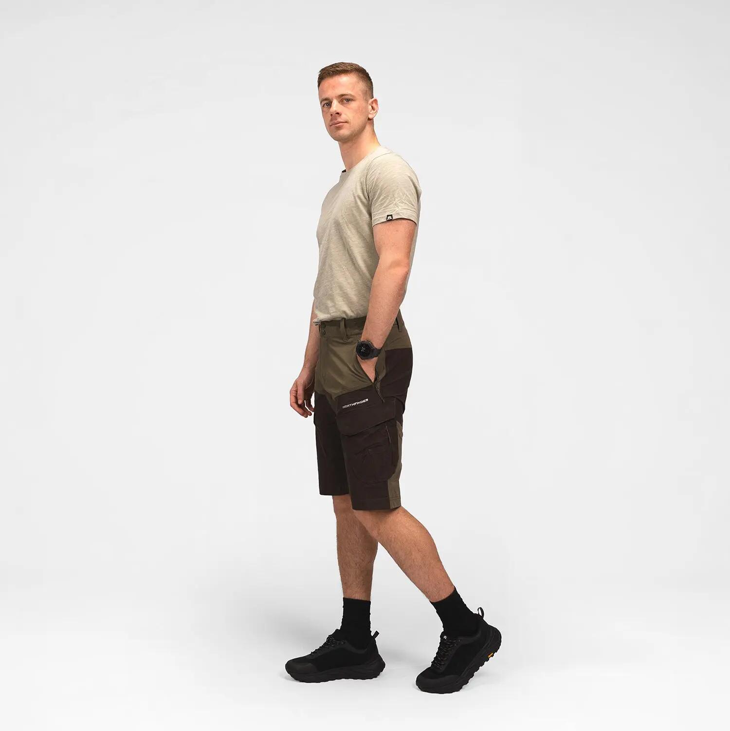 Pánské outdoorové hybridní kapsáčové šortky CASTOR 3/10