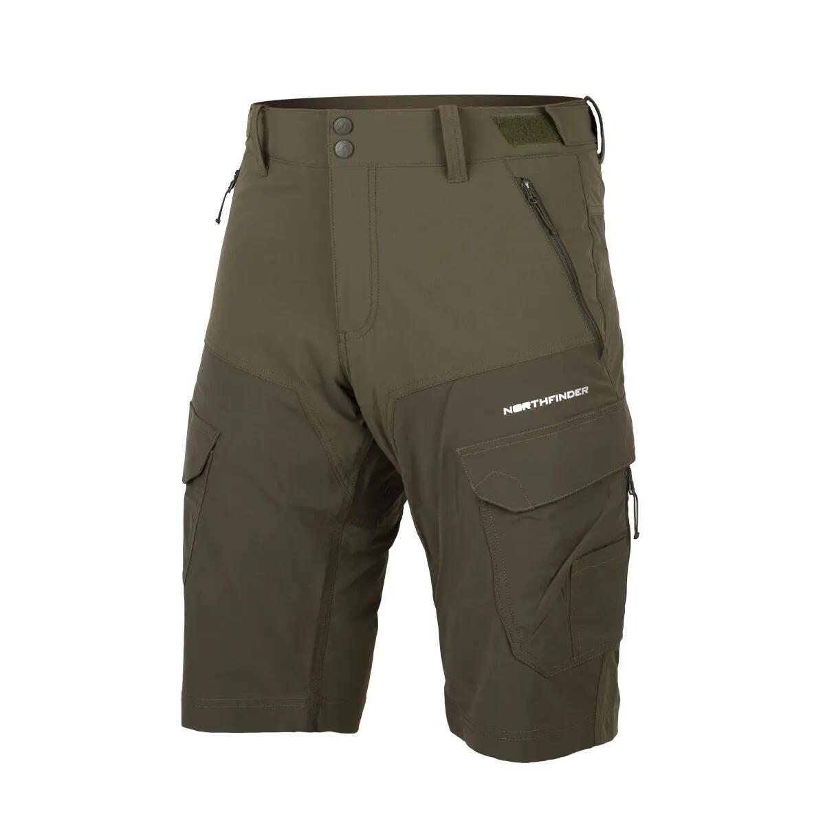 Pánské outdoorové hybridní kapsáčové šortky CASTOR 1/10