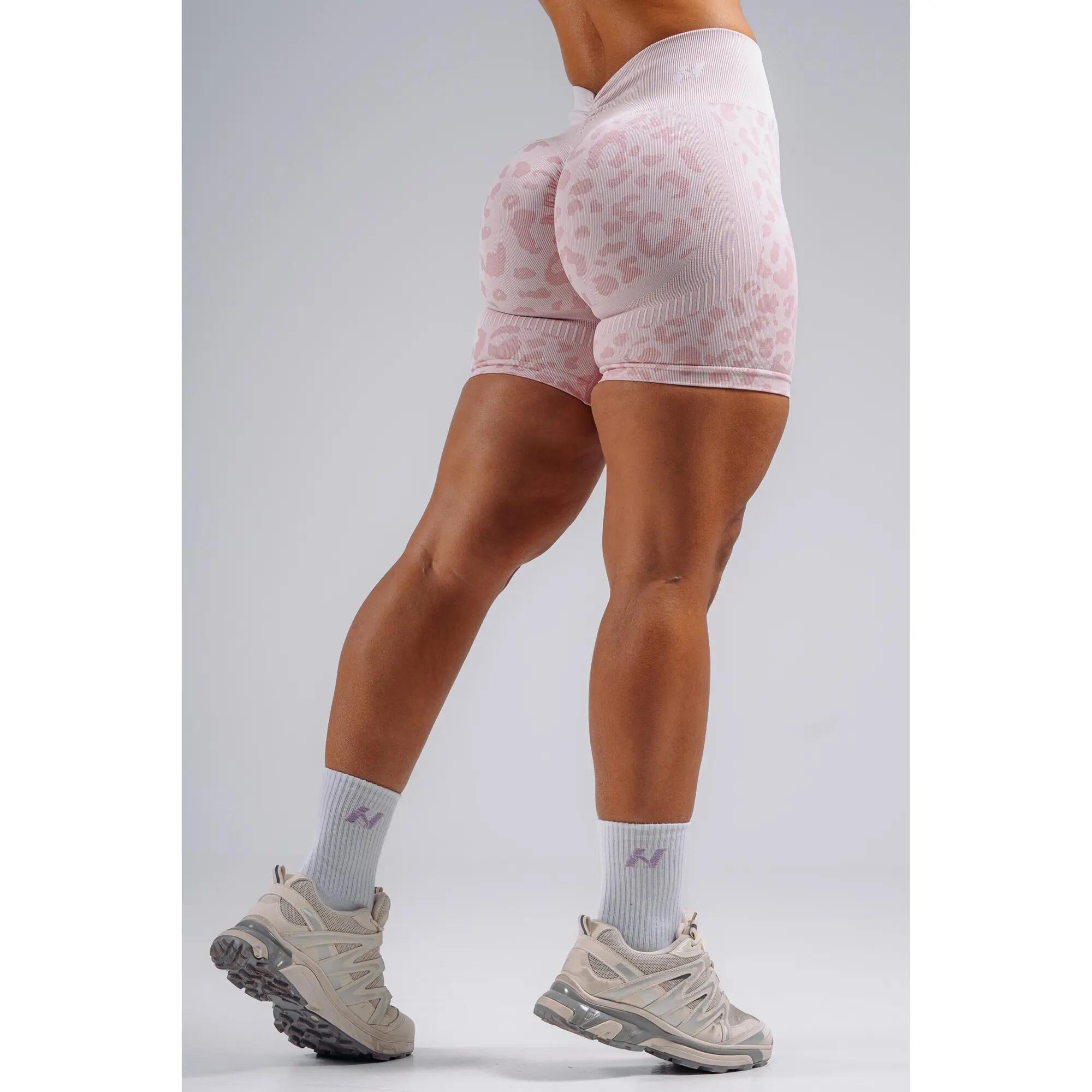 Push-Up Kompressionsshorts mit Leopardenmuster PRIMAL 856 Pink leopard 3/5