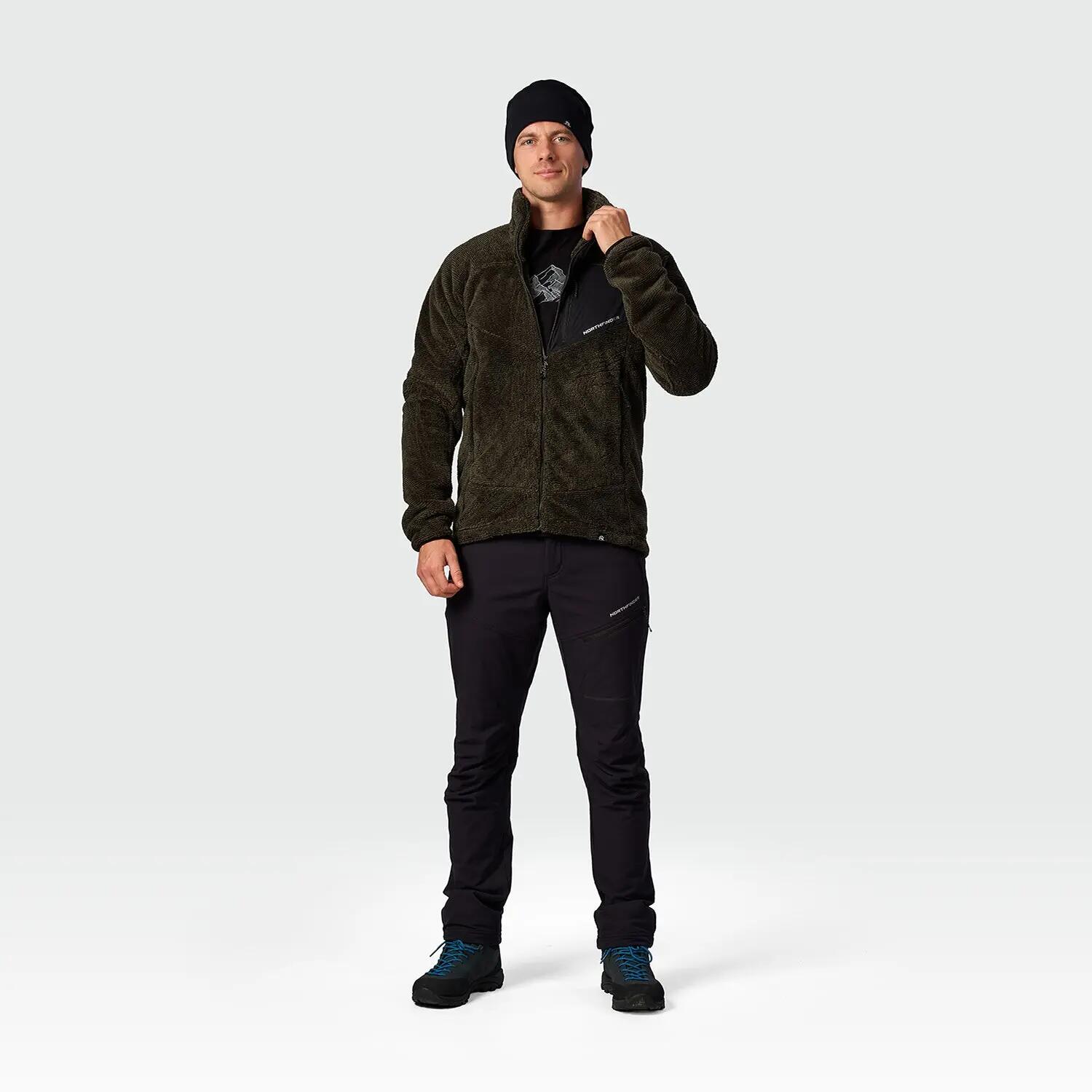 Pánský aktivní fleece svetr SEBA, sherpa fleece, regular střih 6/8