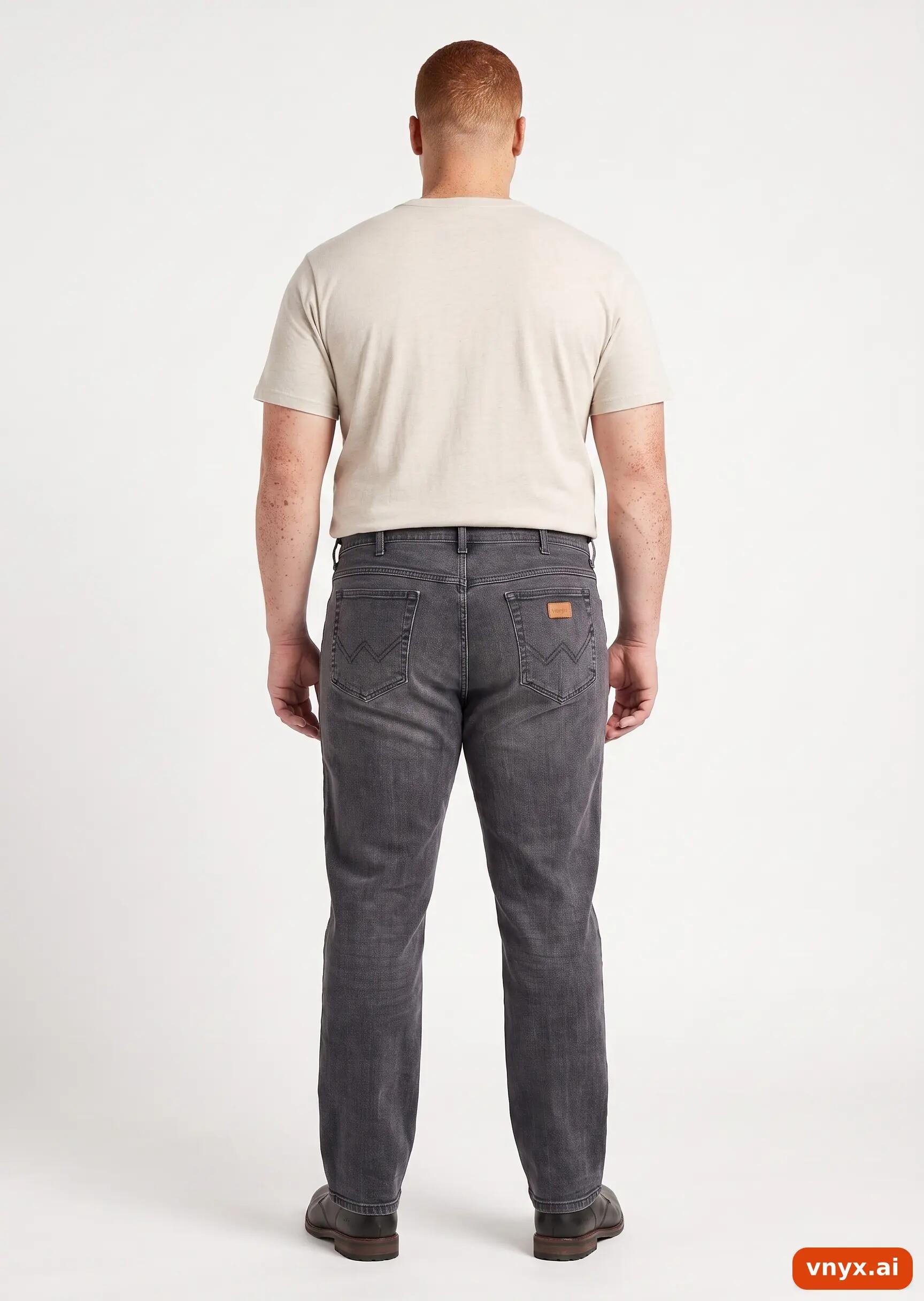 Second Life - Vintage Wrangler Charcoal Jeans Men W40 L34 2/6